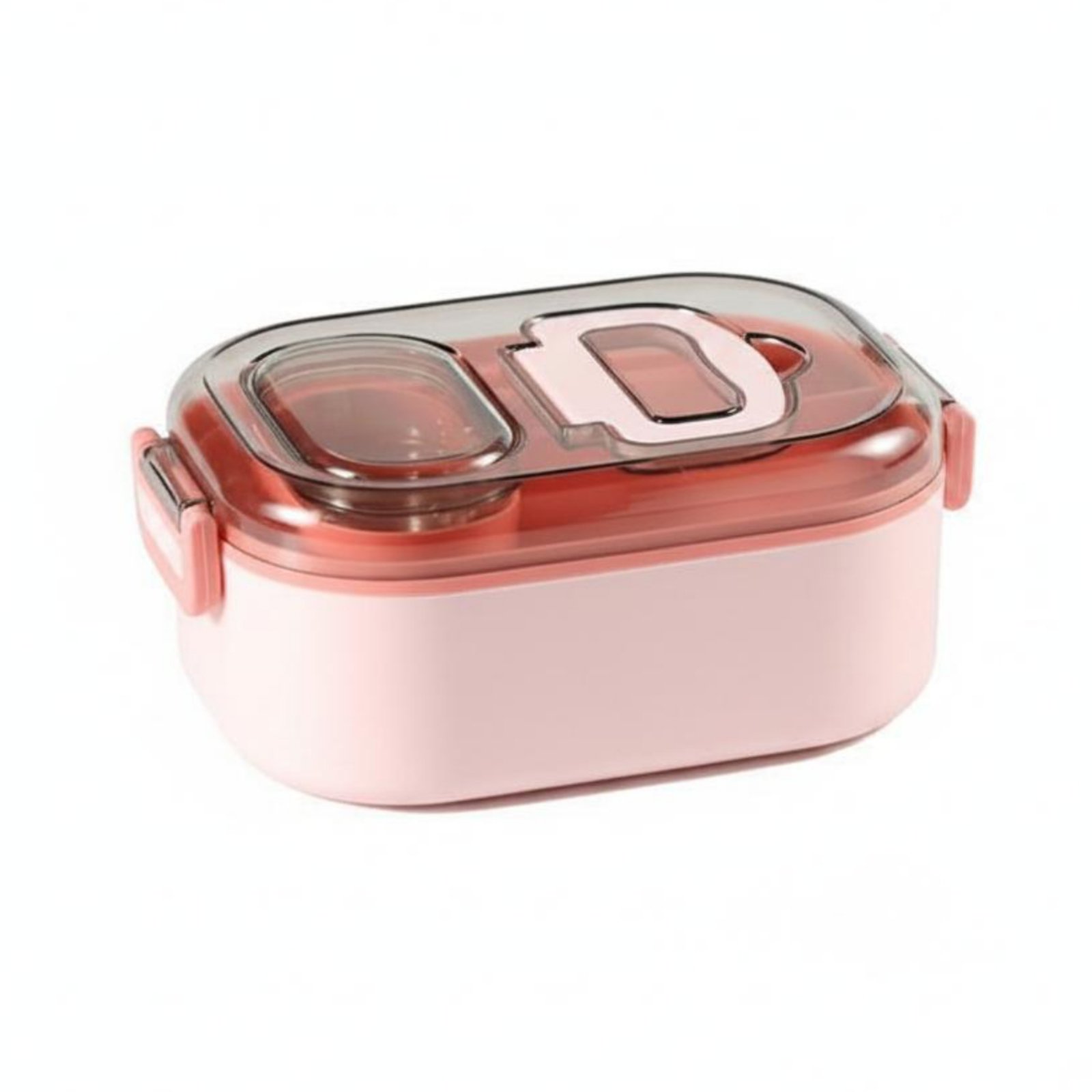 Stainless Steel Lunch Box Easy to Carry Microwave Lunch Container Detachable Lid Portable Meal Gear for Students