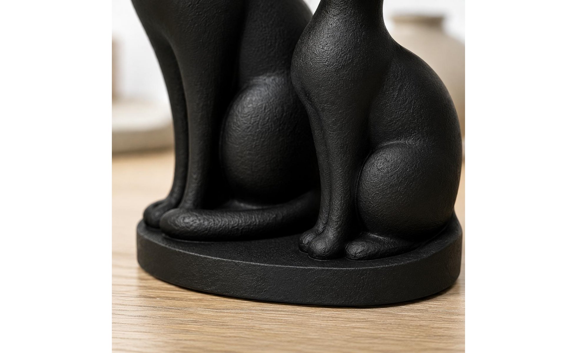Katzenstatue dekorativ Katzen-Dekofigur kunstvoll für Schreibtisch, Wohnzimmer
