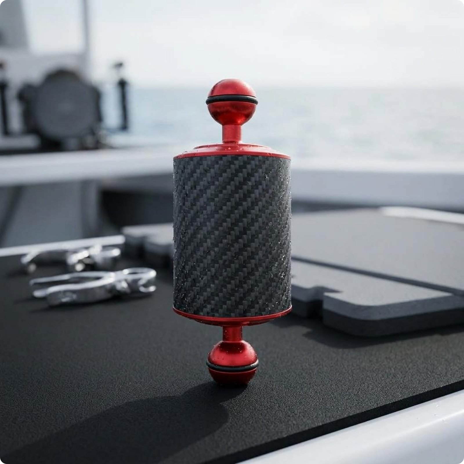 Double Ball Head Buoyancy Arm Buoyant Carbon Fiber Buoyancy Arm for Snorkeling