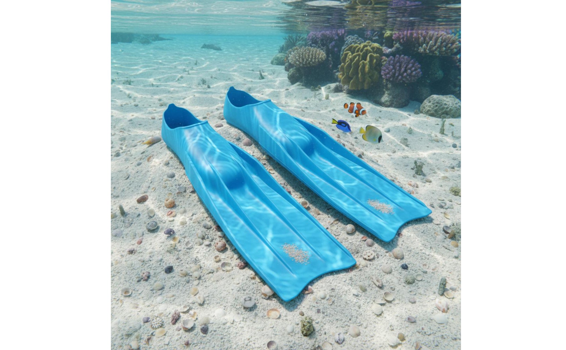Freediving Fins High Propulsion Effectiveness Long Blade Fins Full Foot Pocket