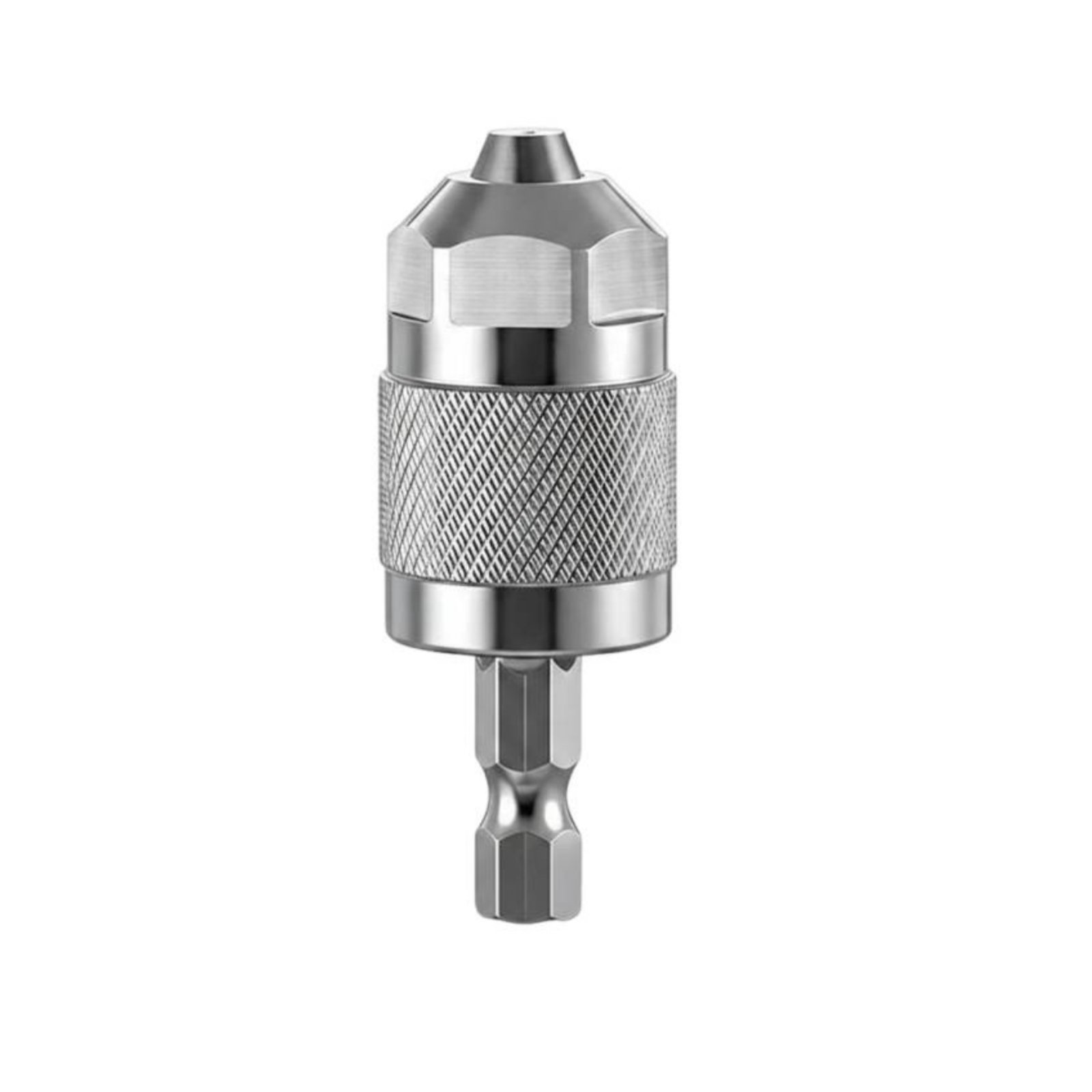 High Concentricity Hex Shank 3 Jaw Chuck Self-Centering Hex Shank Drill Chuck Strong Grip Three-Jaw Drill Holder Stable Clamping for Drilling