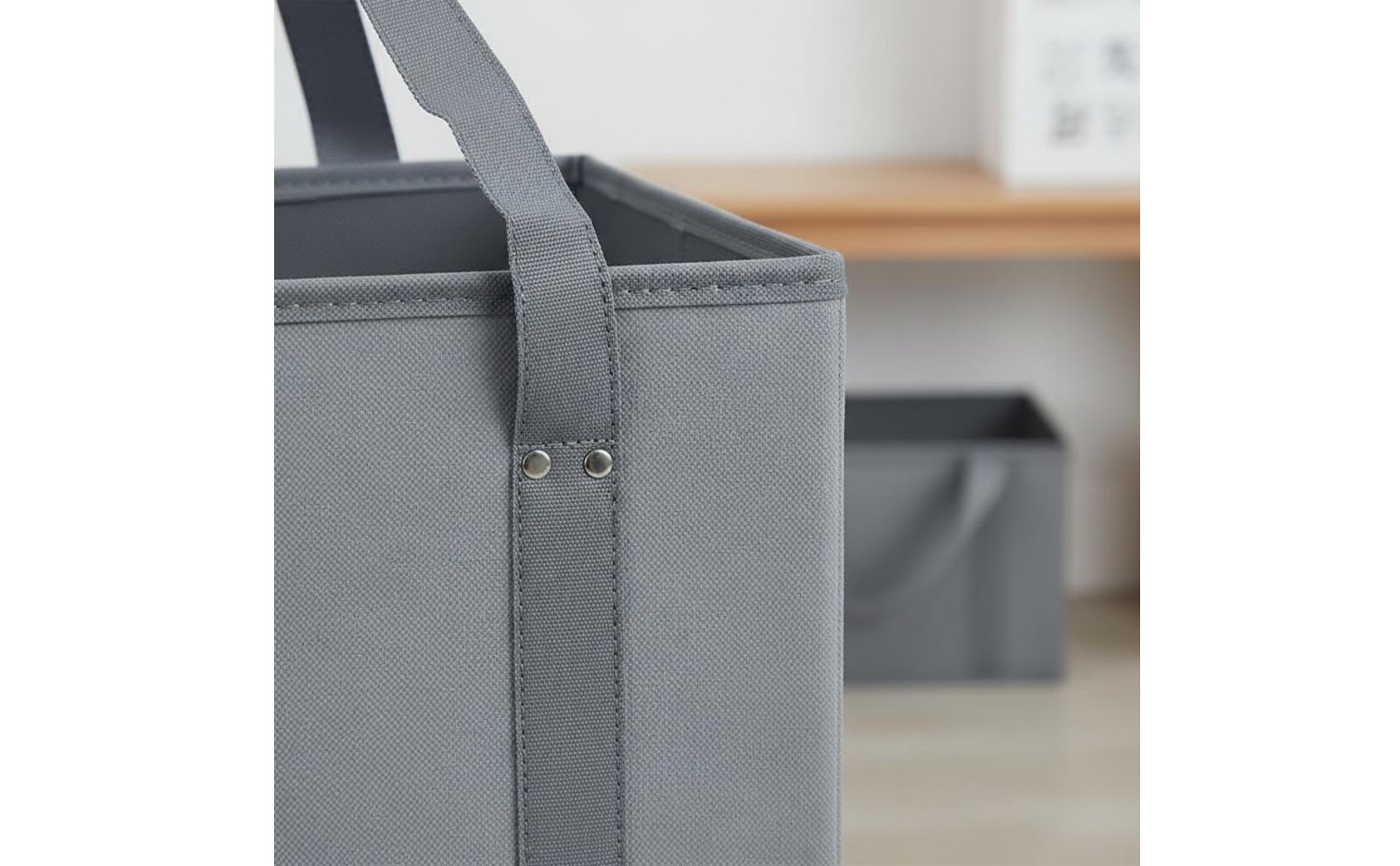 Foldable Shopping Container Easy to Clean Nonwoven Tote Container Large Capacity