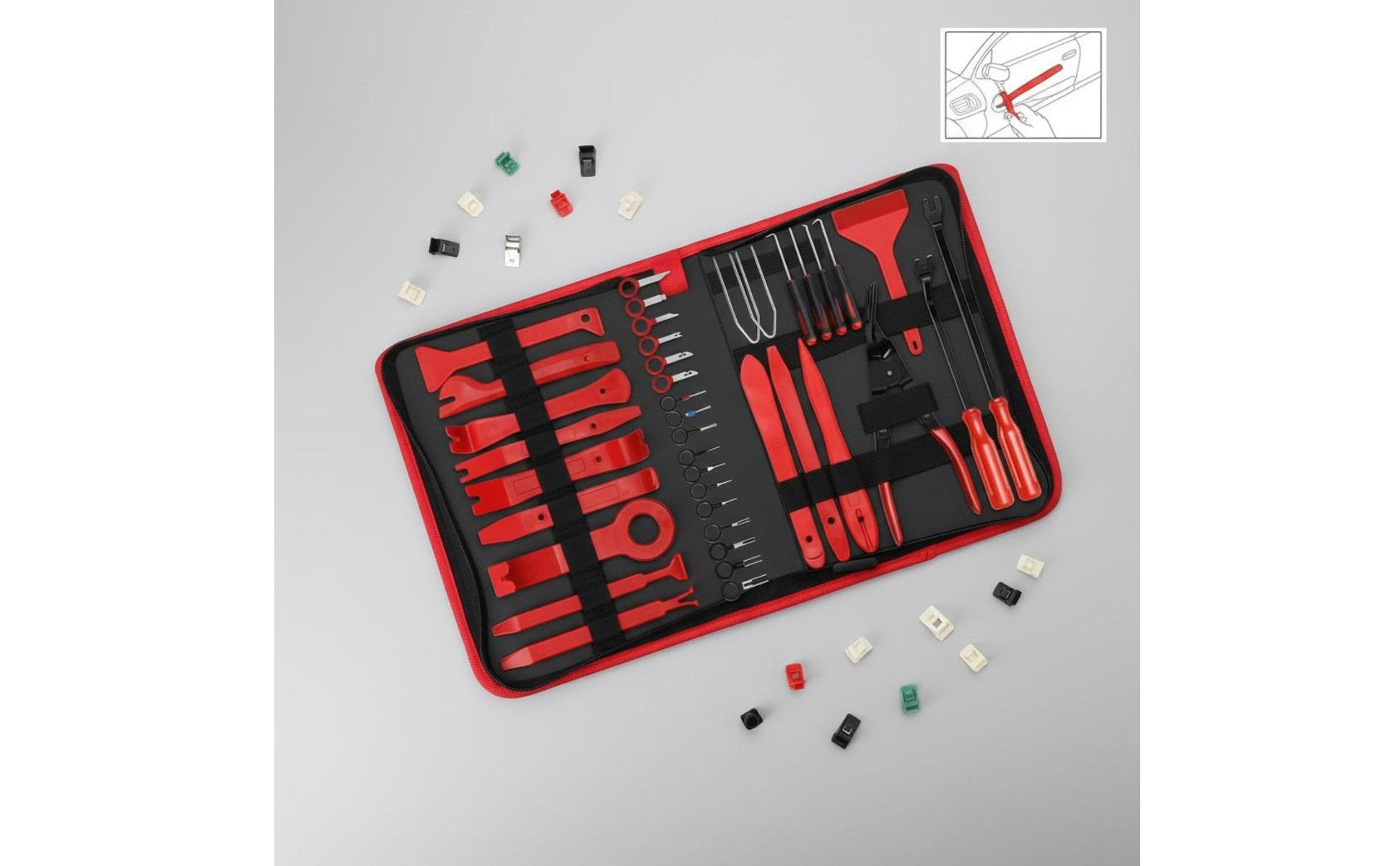 Car Door Panel Tool Set Vehicle Trim Removal Kit Multi-Part Vehicle Trim Removal Tool Kit for Garage