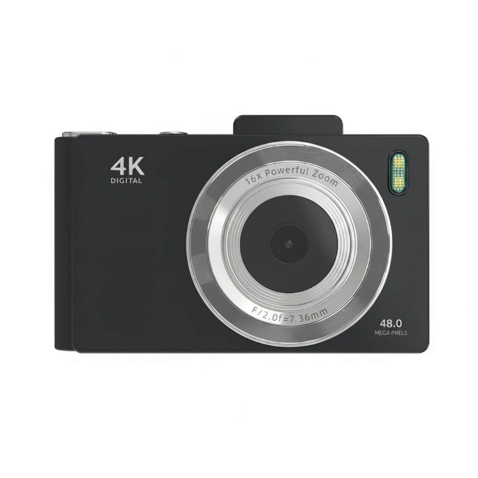 Built-in Flash Autofocus Vlogging Camera Anti-Stabilization Autofocus Camera Front Screen Electronics 16x Zoom for Gift, Travel