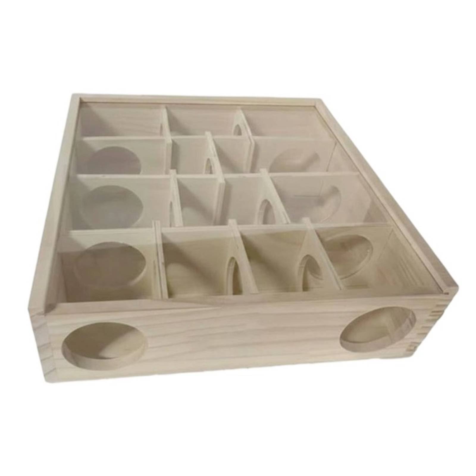 Wooden Hamster Mazing Play and Climb Hamster Mazing House Scratch Resistant Small Small Animal Dwelling for Cage