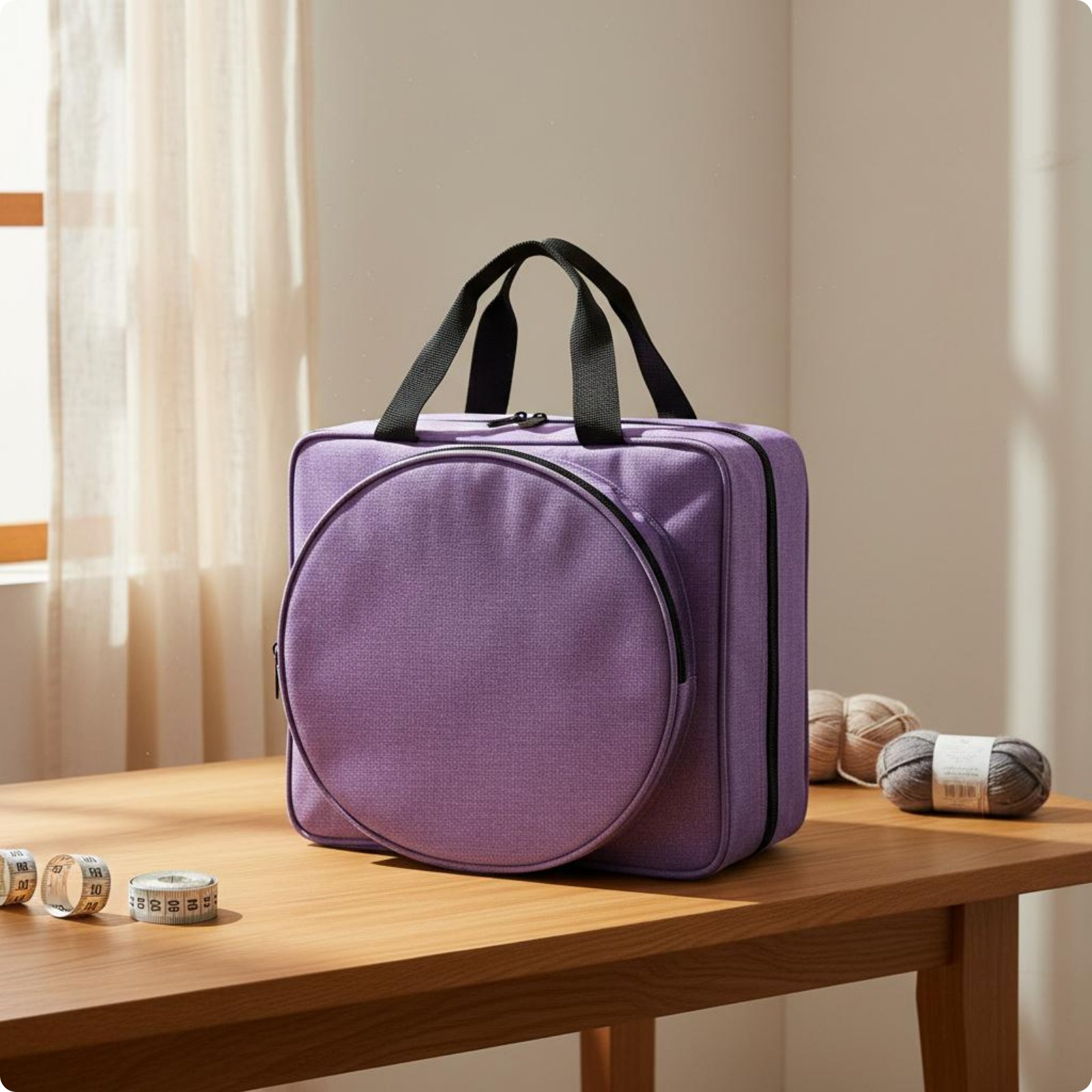 Große Garn-Aufbewahrungstasche leicht zu tragen Strickzubehör-Tasche für Häkler