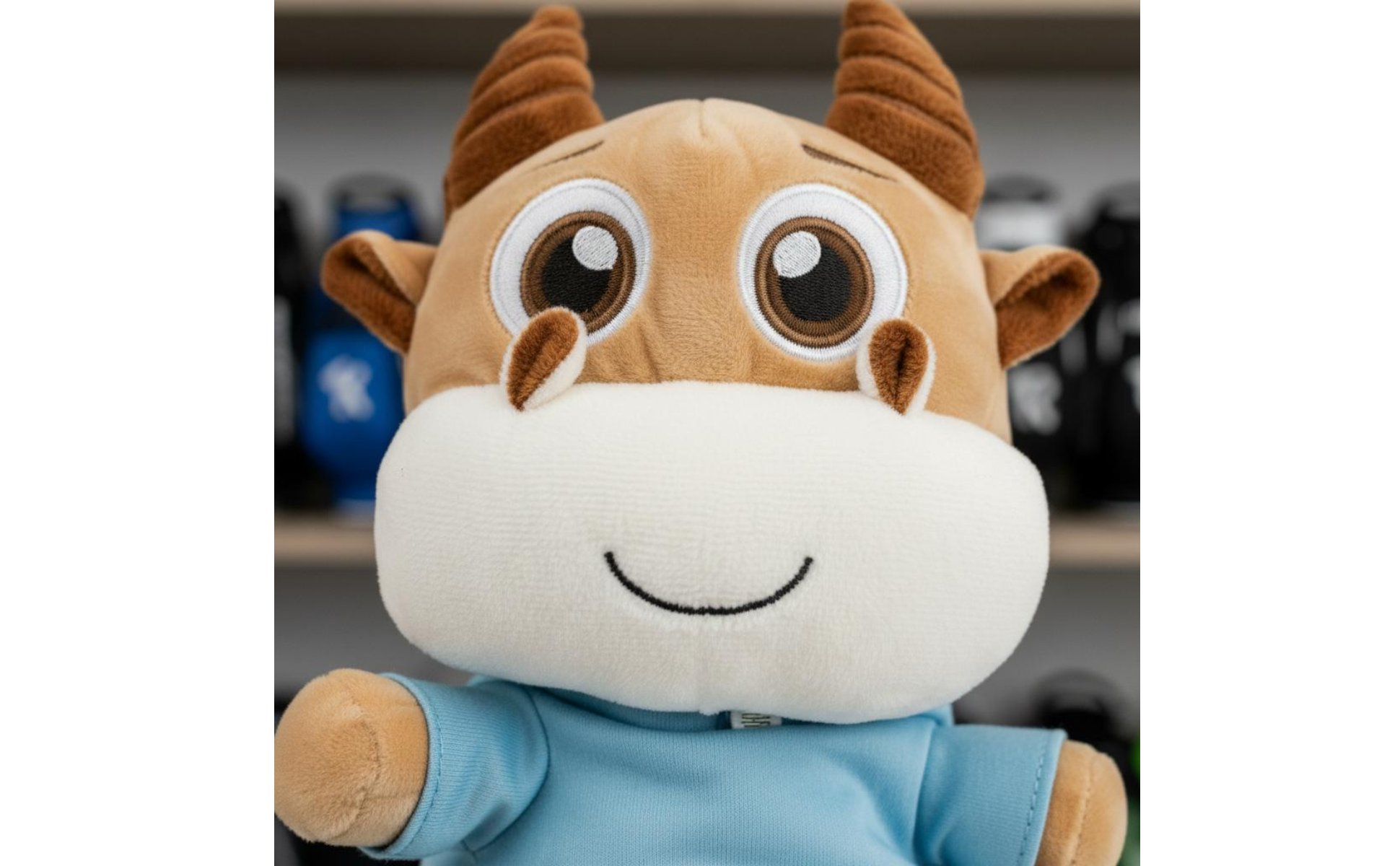 Soft Cow Headcover Cartoon Design Cow Driver Headcover Safeguarding Padding