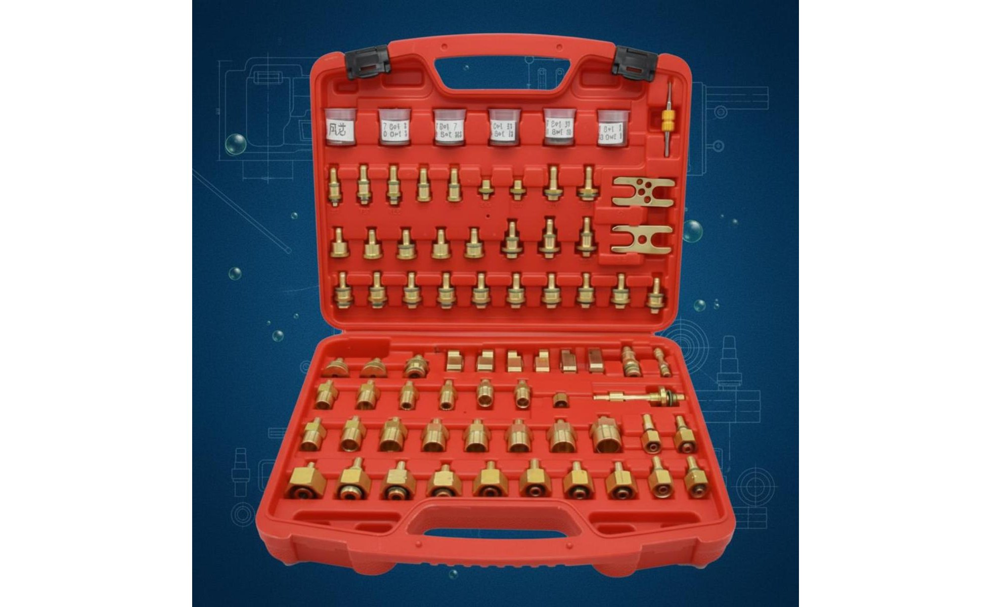 Kit Prova Tenuta Aria Condizionata molti Raccordi Inclusi