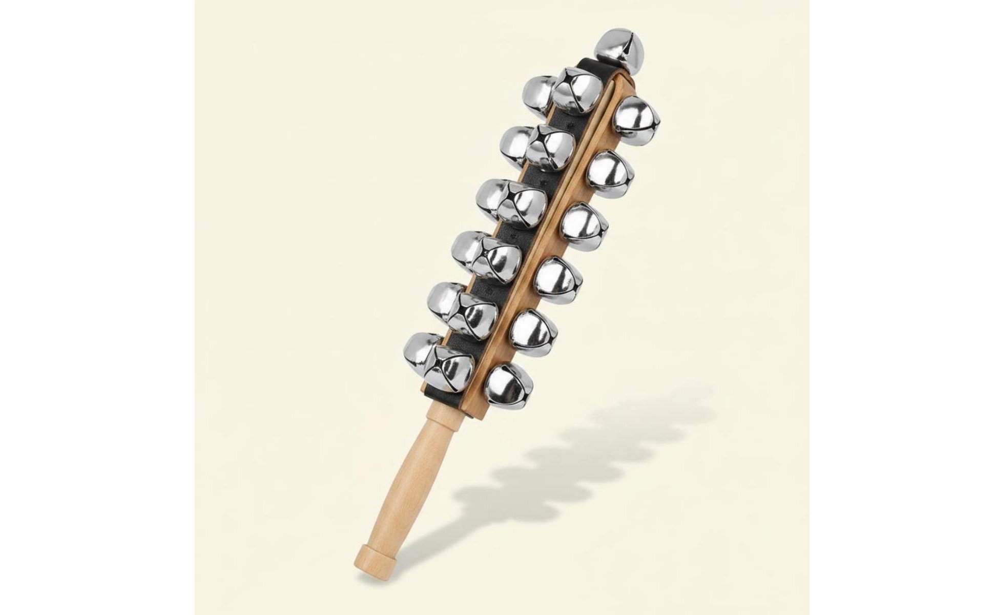 25 Bell Material Wooden Bell Shaker Smooth Finish Chime Shaker for Kids, Music Class, Preschool