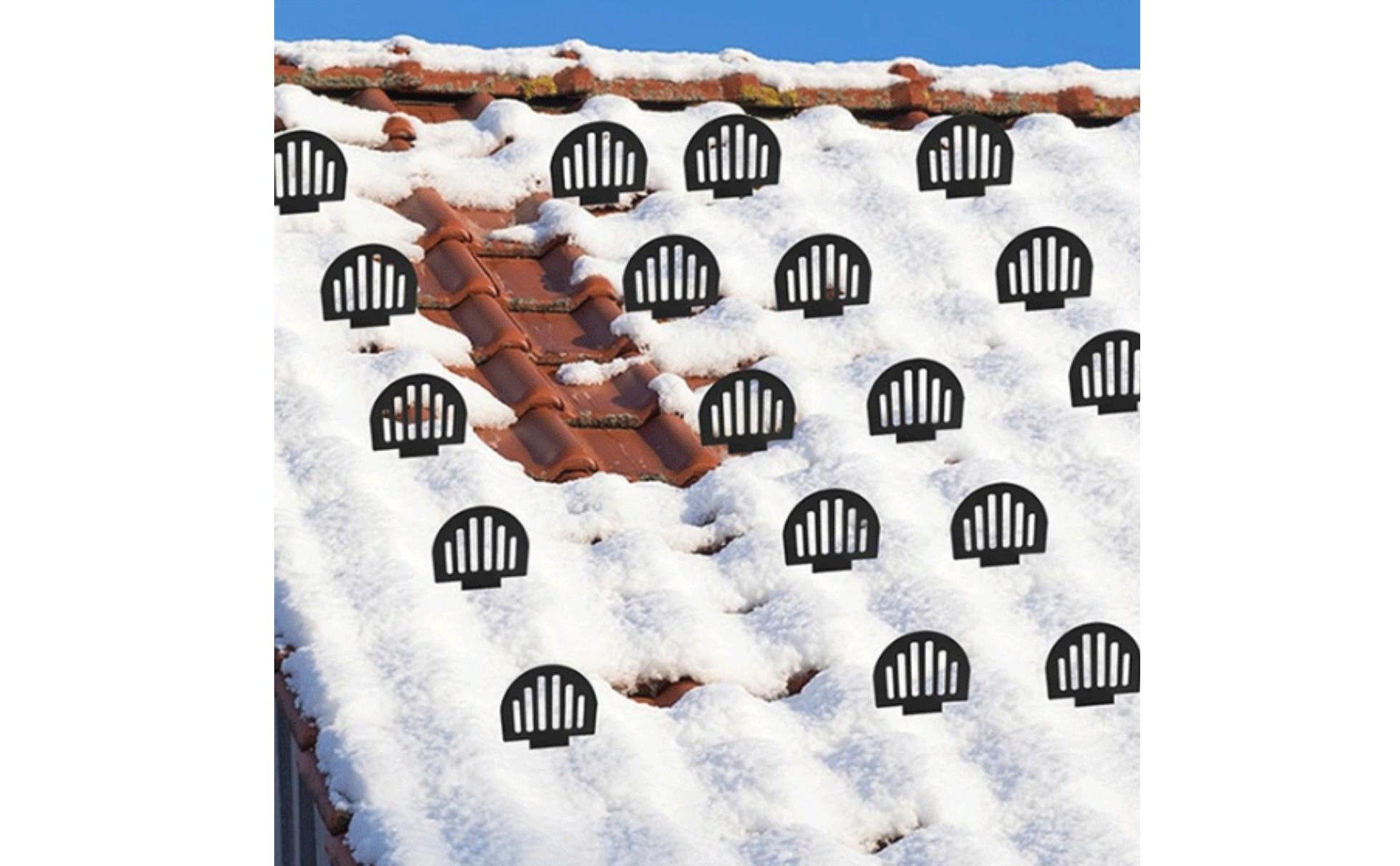 25 Pieces Metal Roof Snow Guard Heavy Duty Roof Snow Guard Rust Resistant