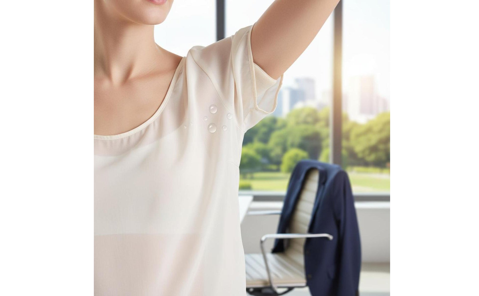 Washable Underarm Pad Cotton Reusable Armpit Sweat Pad Anti-Leak for Summer