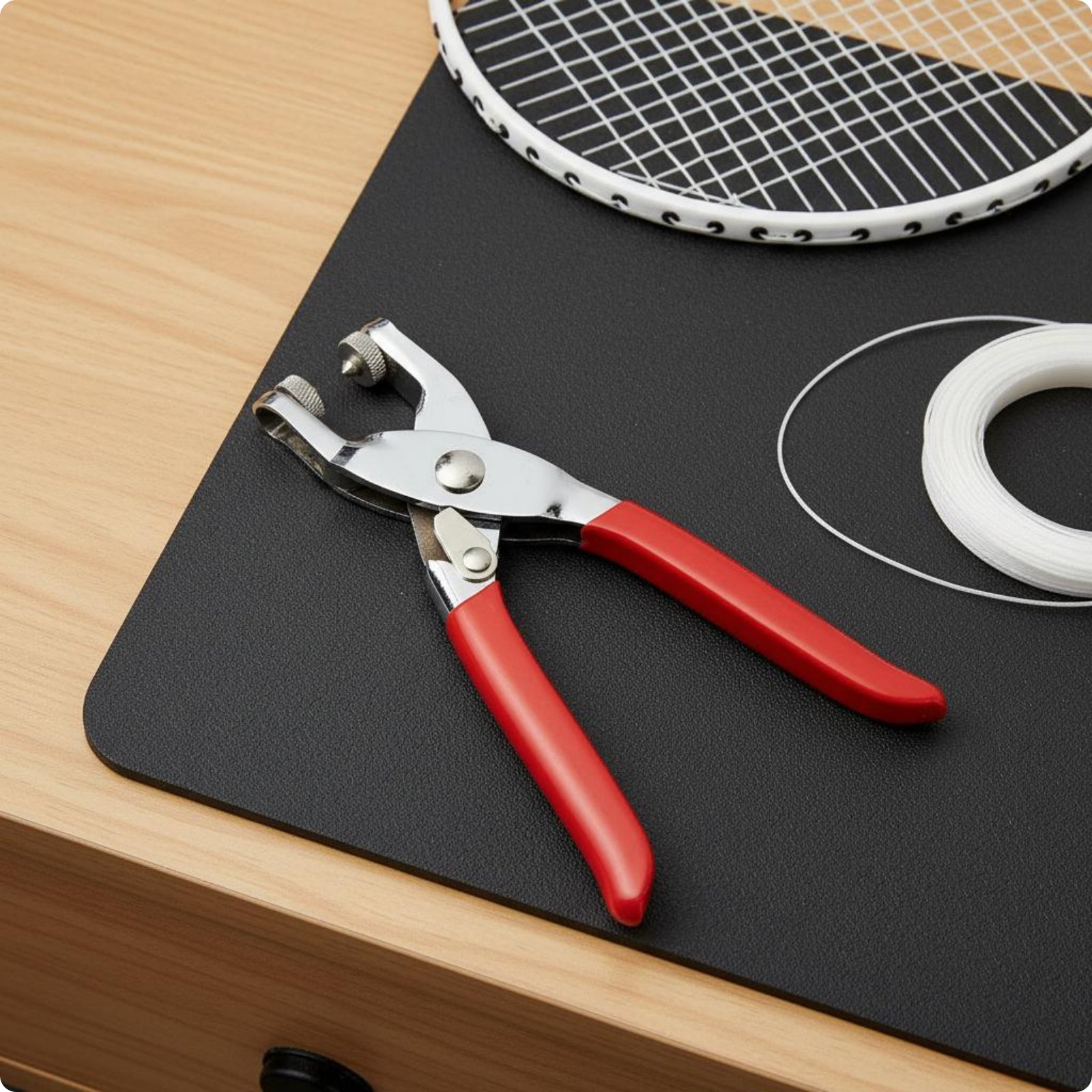 Badminton Grommet Anti-Slip Handle Stringing Tool Heavy Duty Metal