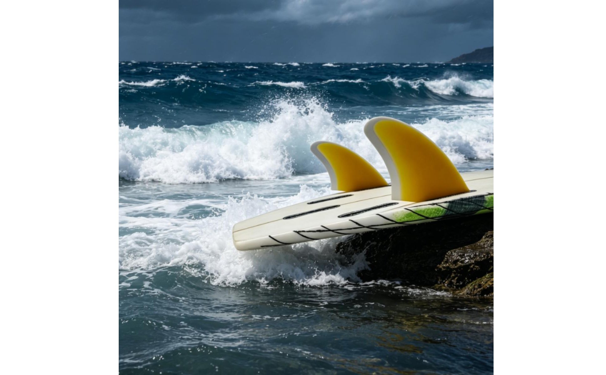 2 Pieces Double Tab Wave-Riding Fins Fin Control System II Compatible Double Tab