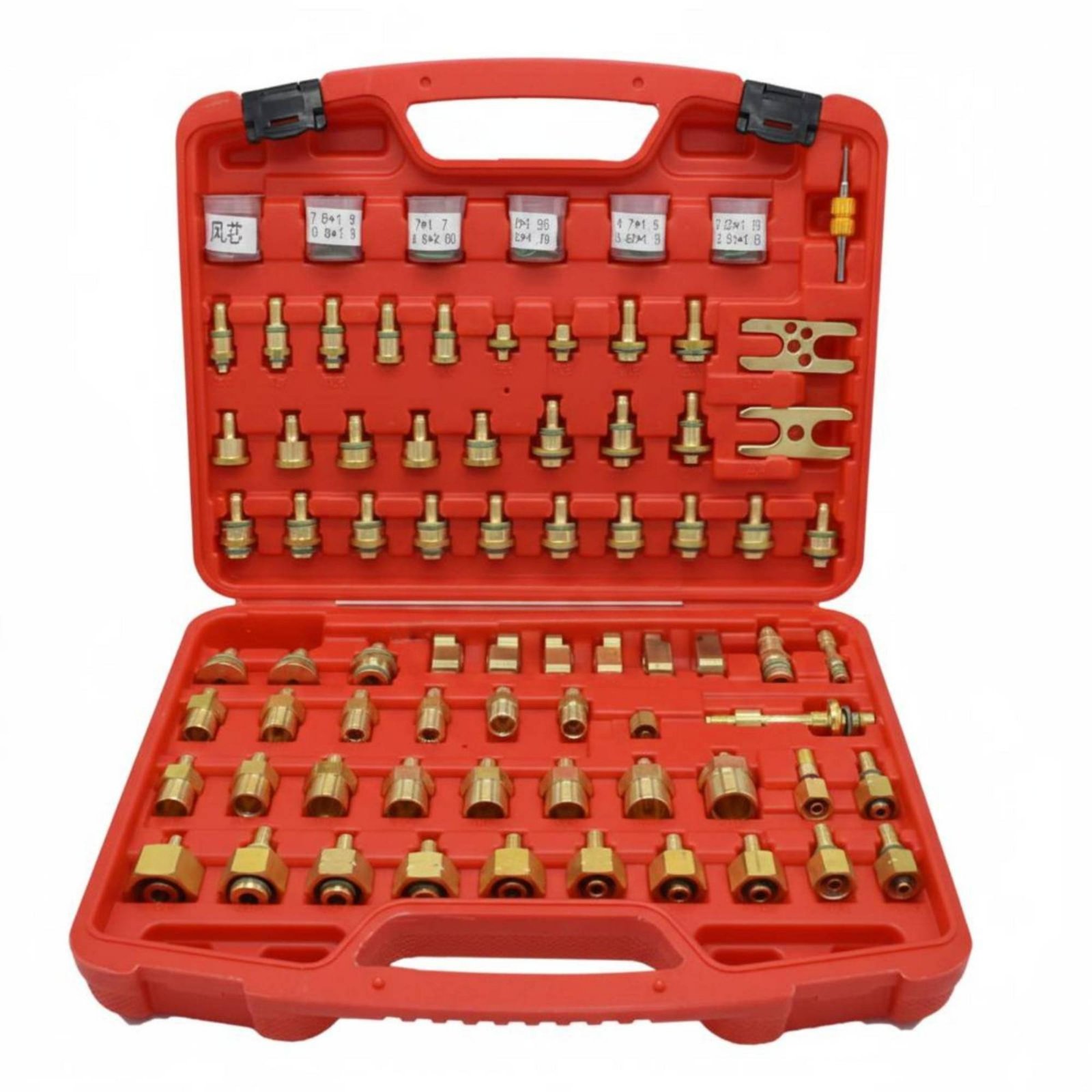 Air Conditioning Leak Stopper Set Easy to Use Brass Leak Test Tool Set Professional Grade Test Adapter Kit for Garage