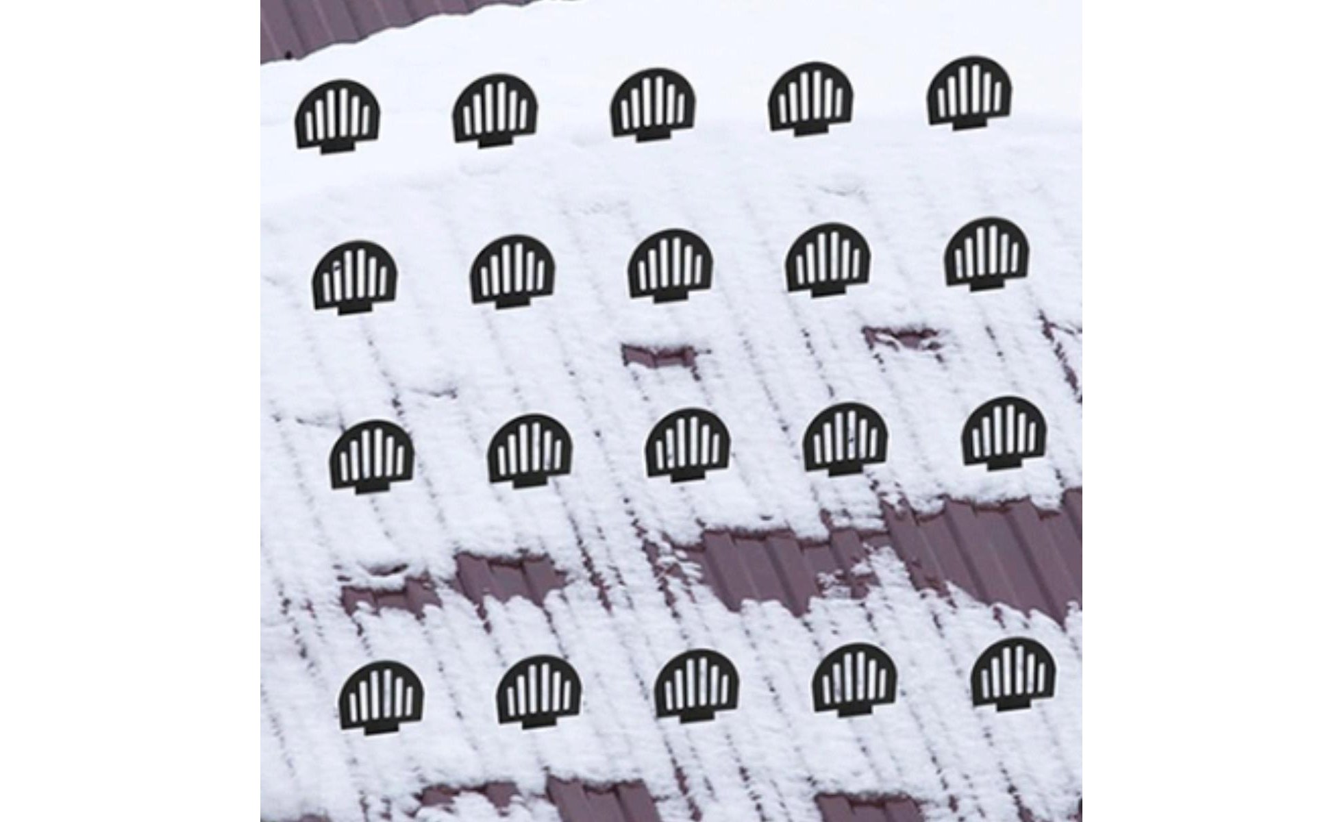 25 Pieces Metal Roof Snow Guard Heavy Duty Roof Snow Guard Rust Resistant