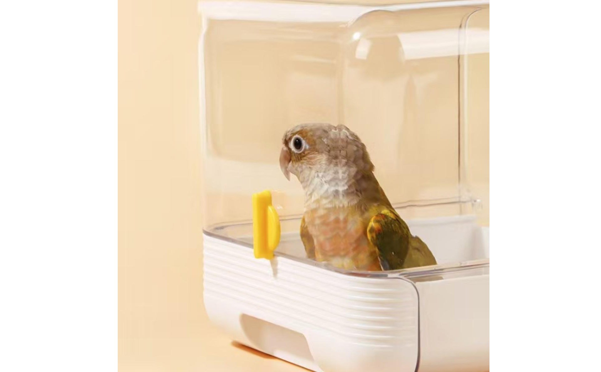 Parrot Bathing Tub Multi Function External Bird Bath Splash Proof
