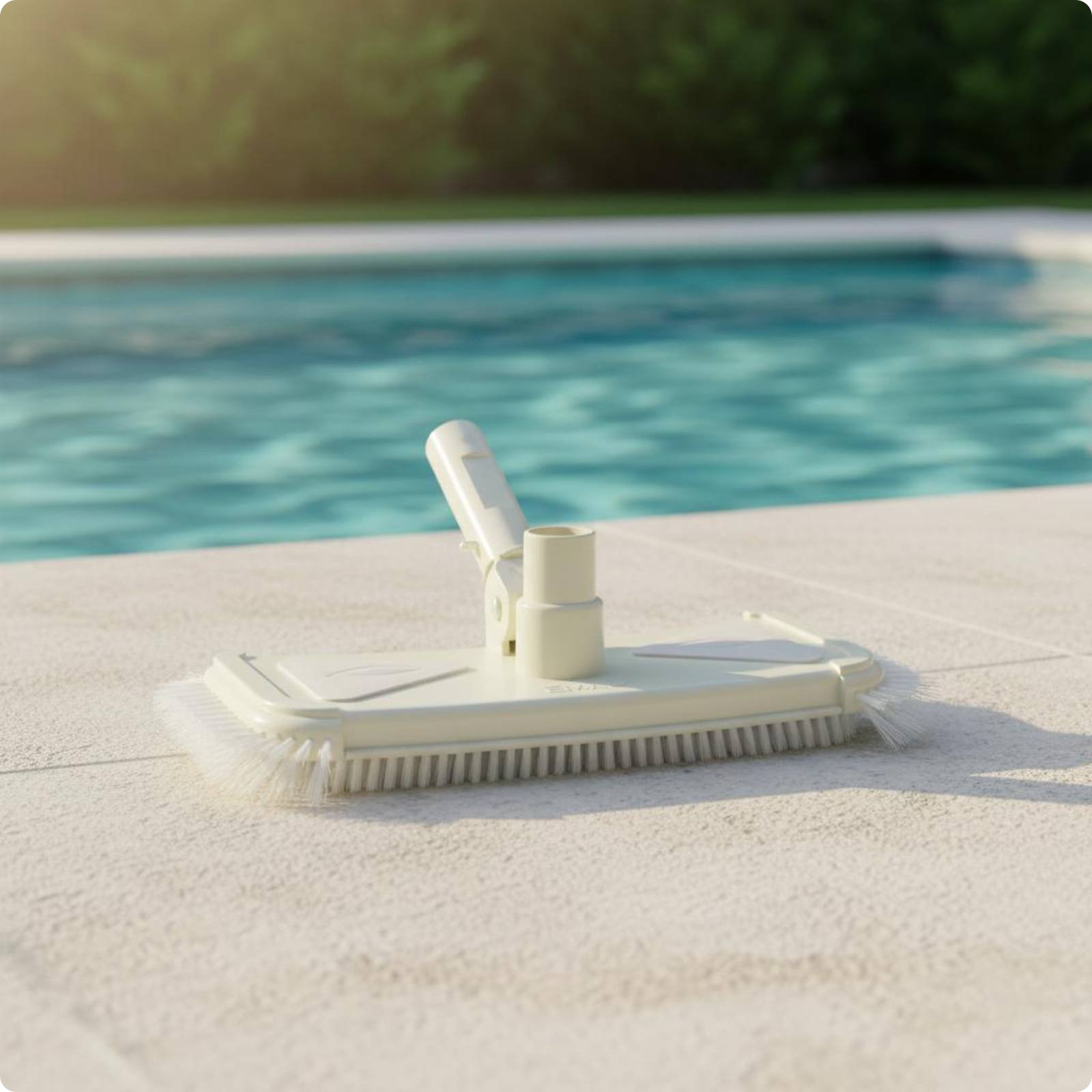 Pool Vacuum Head with Brush Bottom Cleaning Wide Pool Vacuum Head Sturdy Duty
