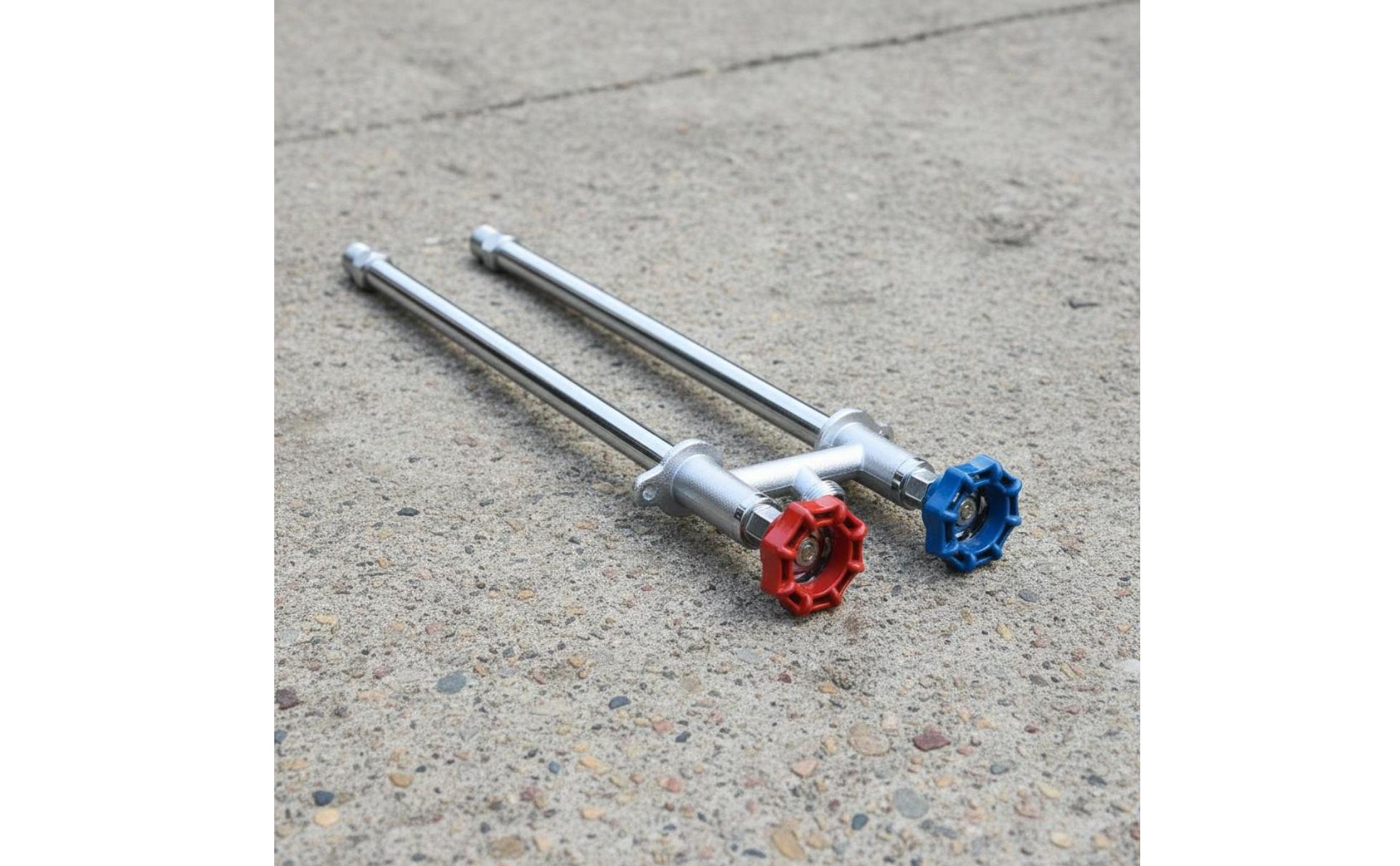 Hot and Cold Outdoor Faucet Long Reach Frost Resistant Faucet Easy to Install