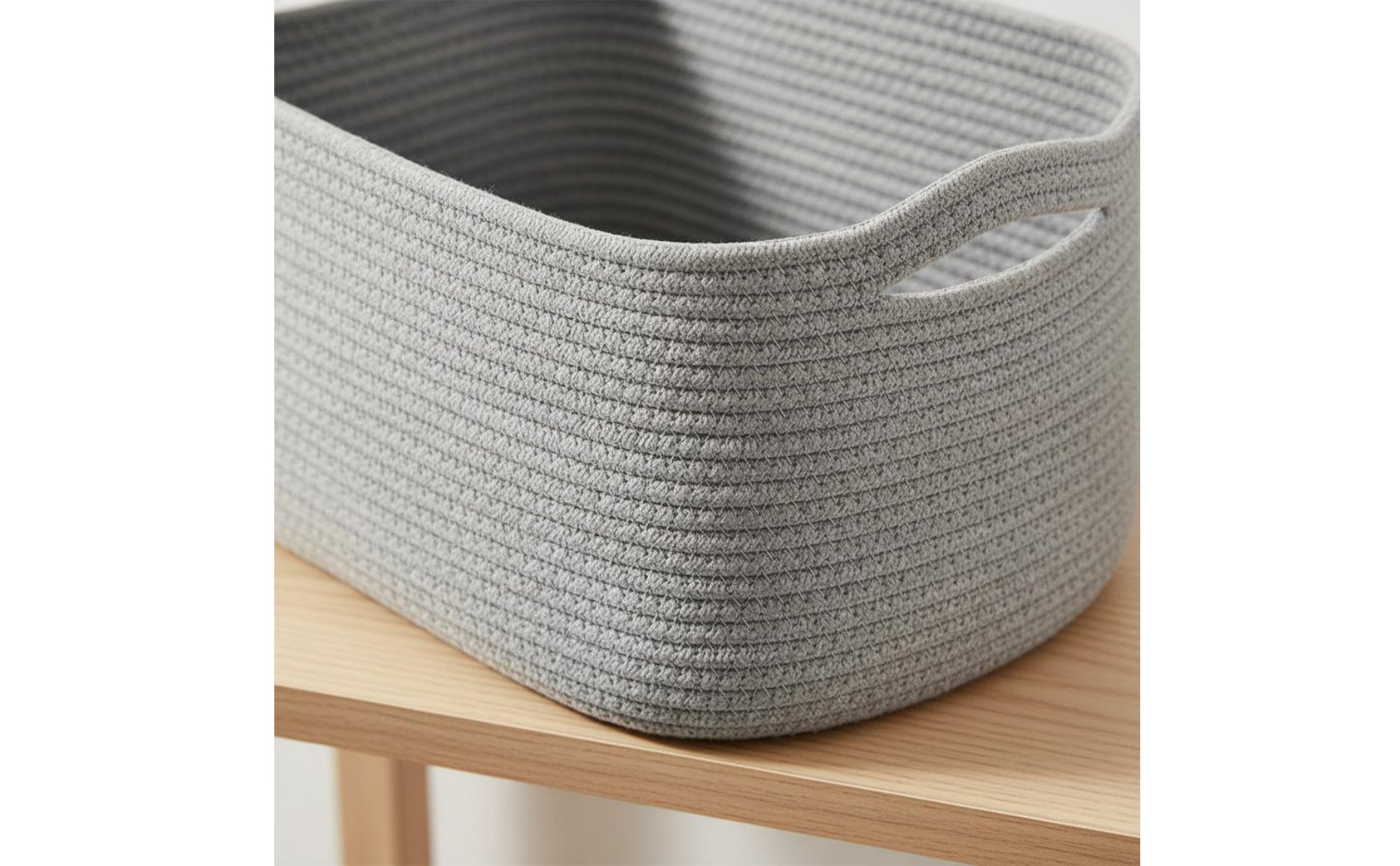 Rectangular Storage Basket Easy to Carry Woven Storage Basket Handwoven