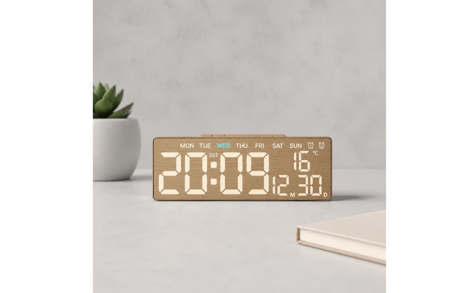 LED Alarm Timepiece Multifunction Temperature Display Timepiece