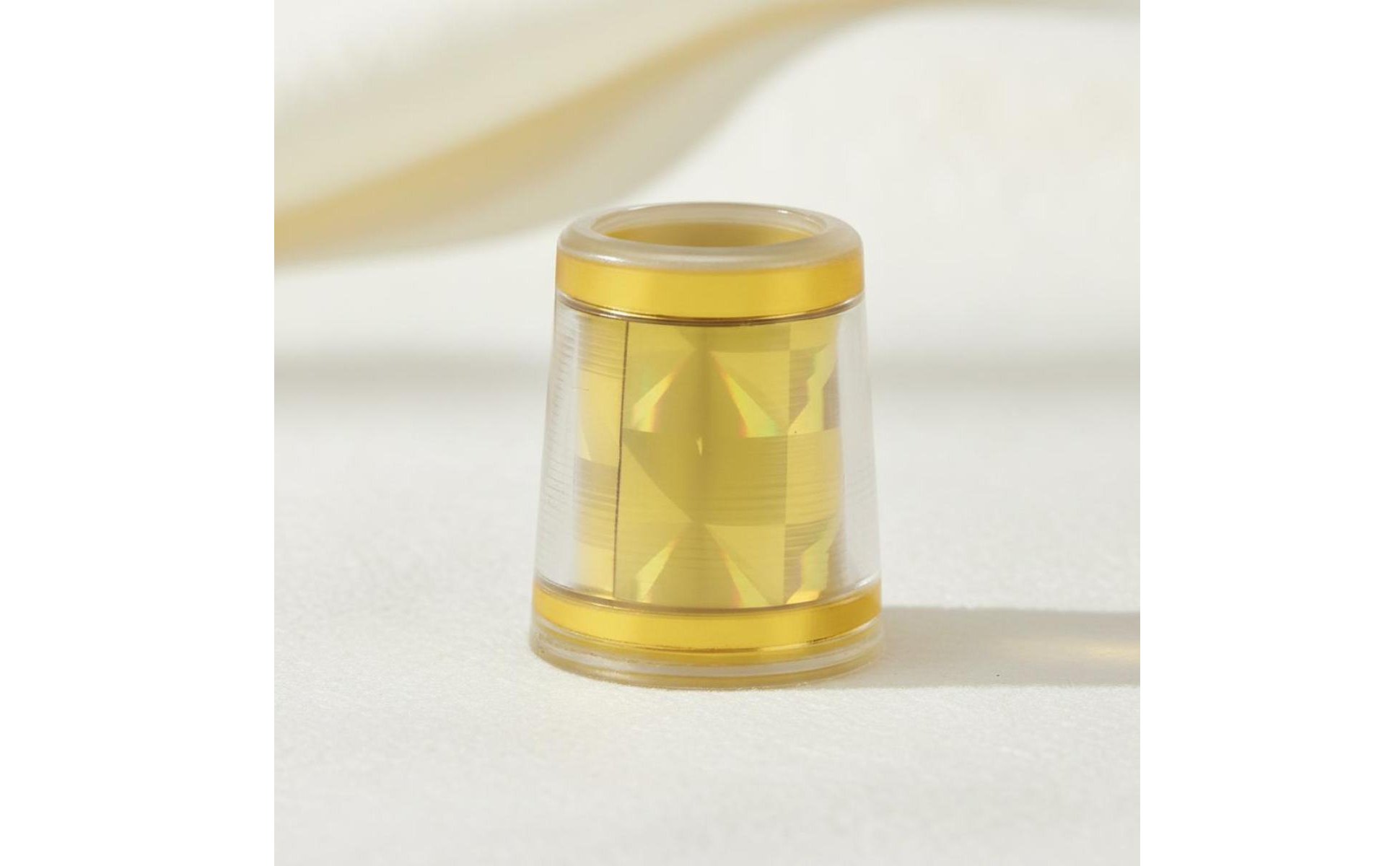 10 Pieces Diamond Pattern Ferrule High Gloss Finish Gold Golf Ferrule