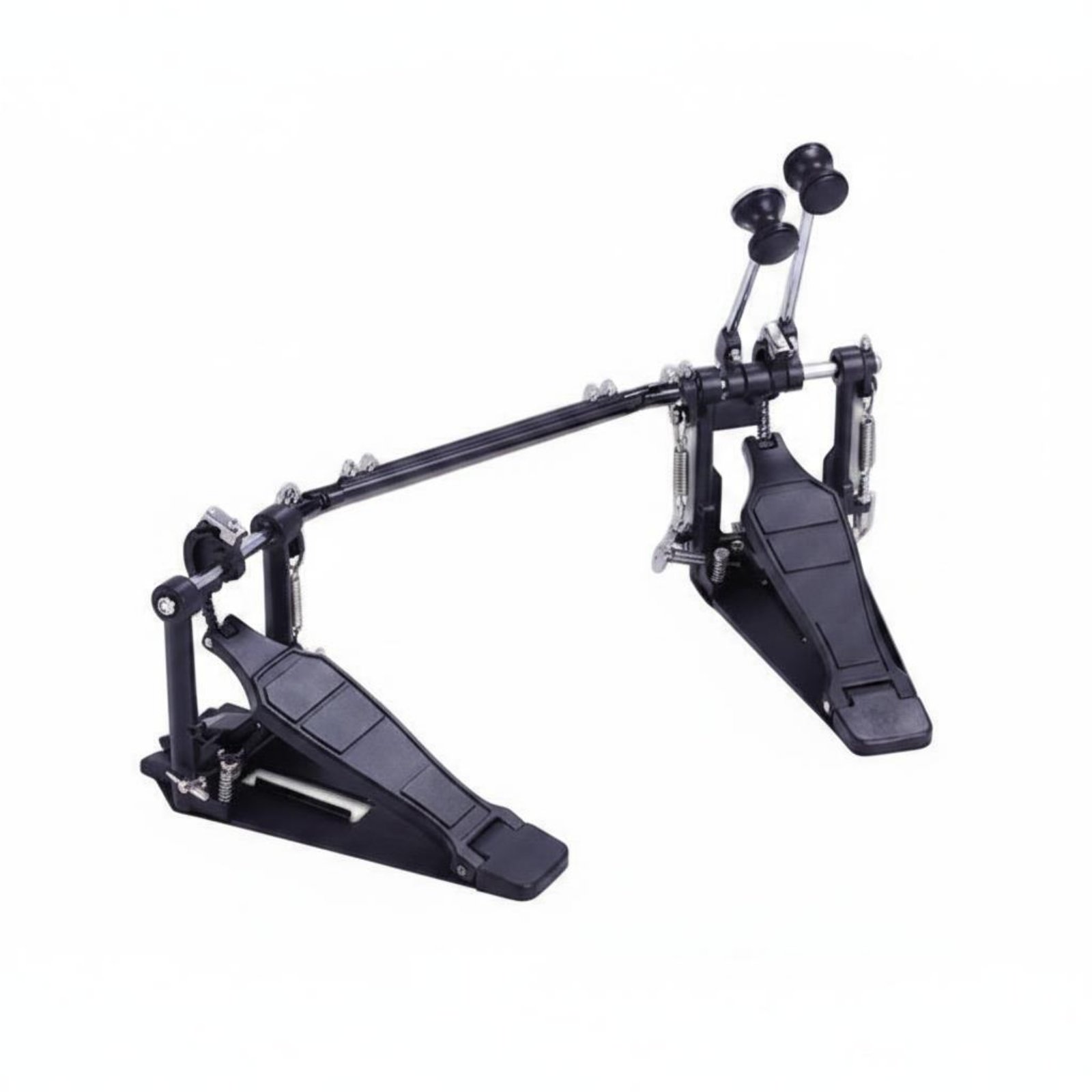 Double Bass Drum Pedal Heavy Duty Double Kick Pedal Stable Hoop Clamp Music Instrument Accessory for Live Performance