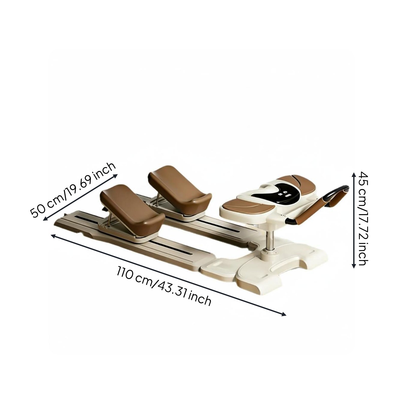 Folding Crawling Exerciser Foldable Waist Exercise Machine Space Saving Waist Workout Machine for Home Gym