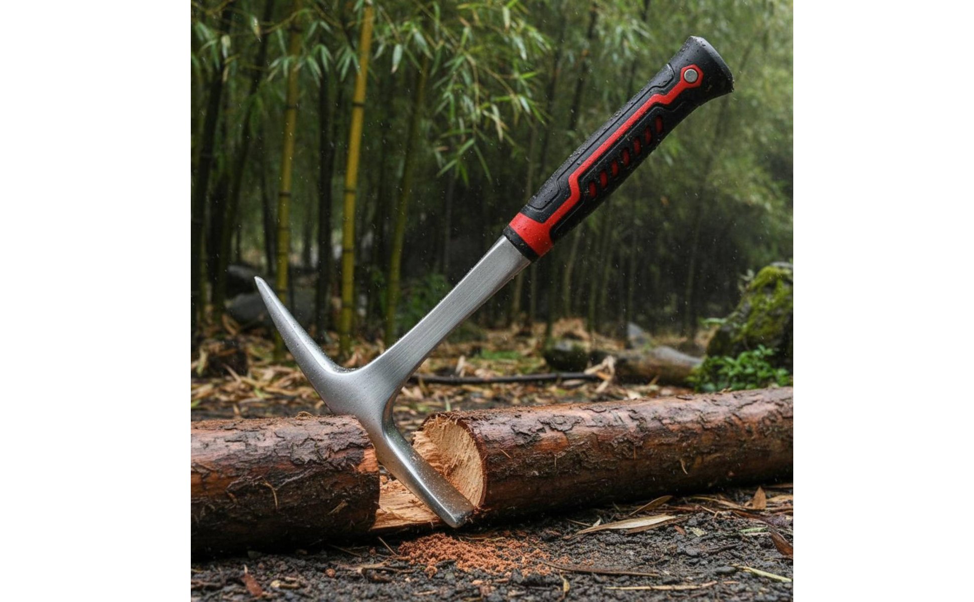 Single-Piece Pickaxe High Hardness Mattock Pickaxe Long-Lasting for Outdoor