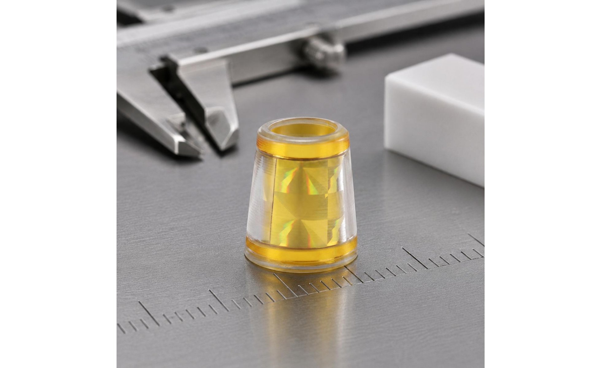 10 Pieces Diamond Pattern Ferrule High Gloss Finish Gold Golf Ferrule