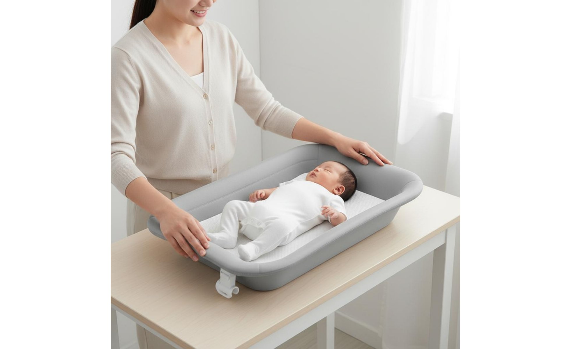 Crib Changing Table Combo Multi-Function Baby Changing Station 2-in-1 for Babies
