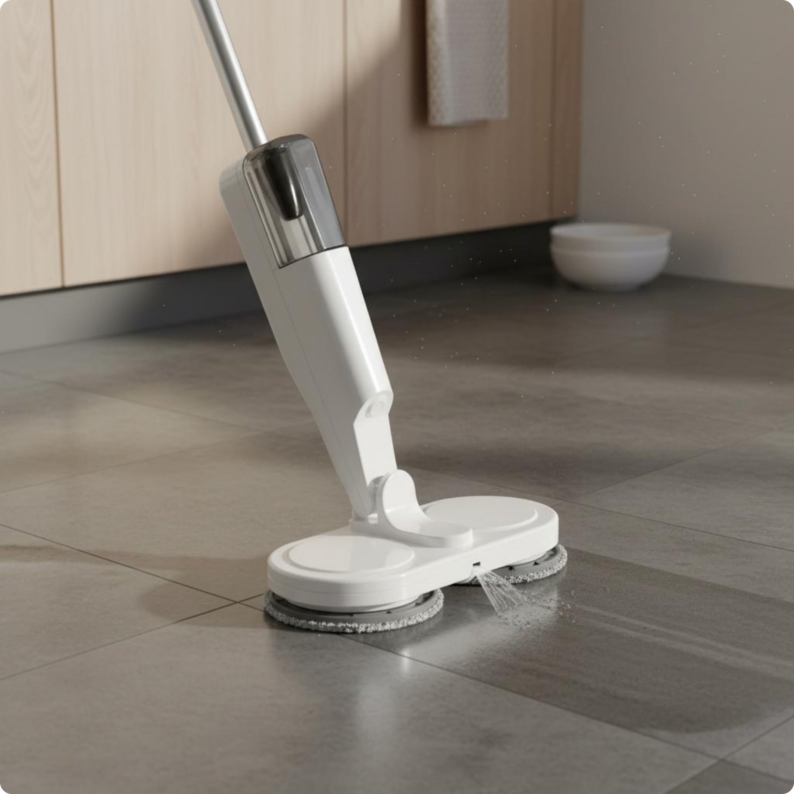 USB Rechargeable Floor Mop Easy to Clean Cleaning Appliance Lightweight for