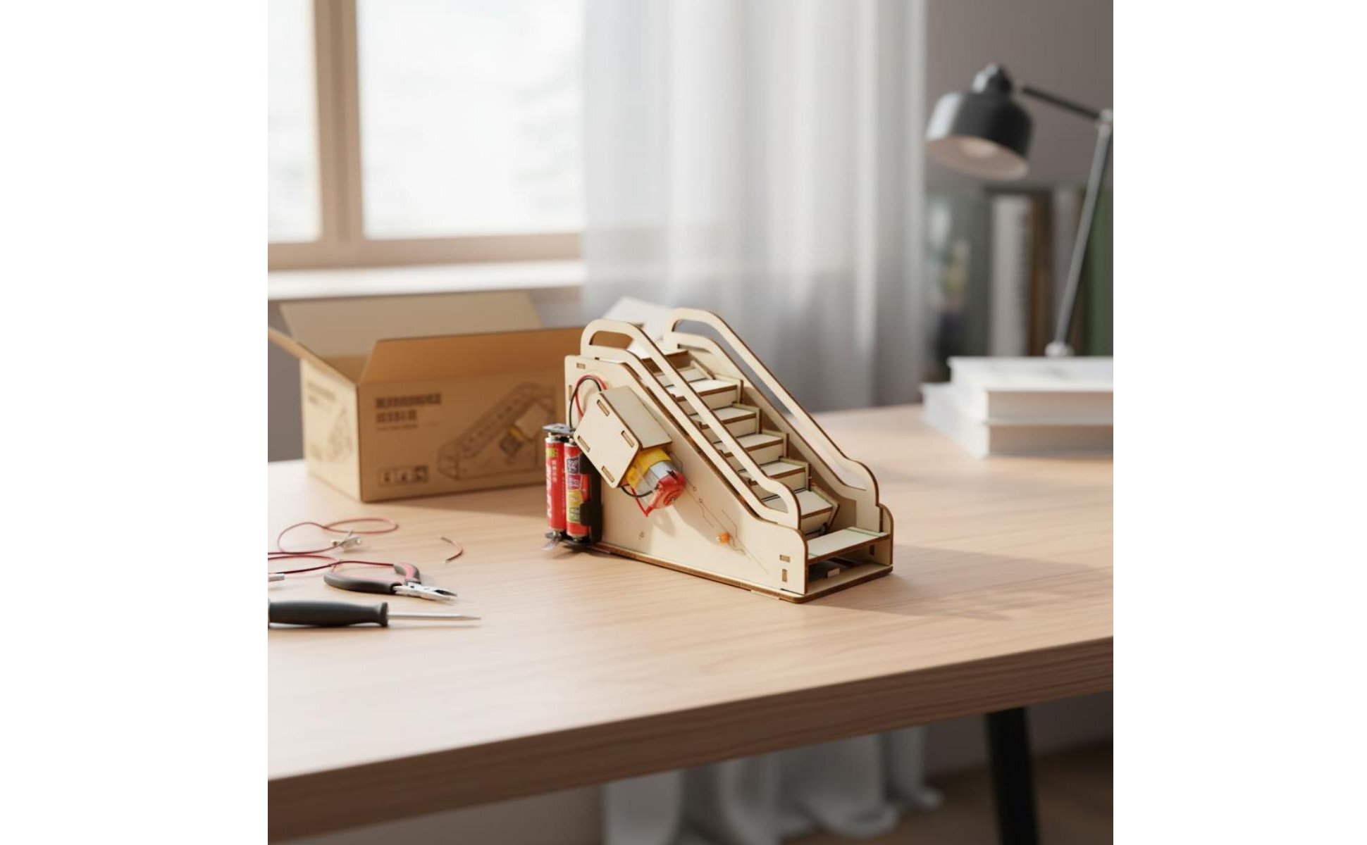 DIY Escalator Model STEAM Learning Electric Escalator Toy STEM Education