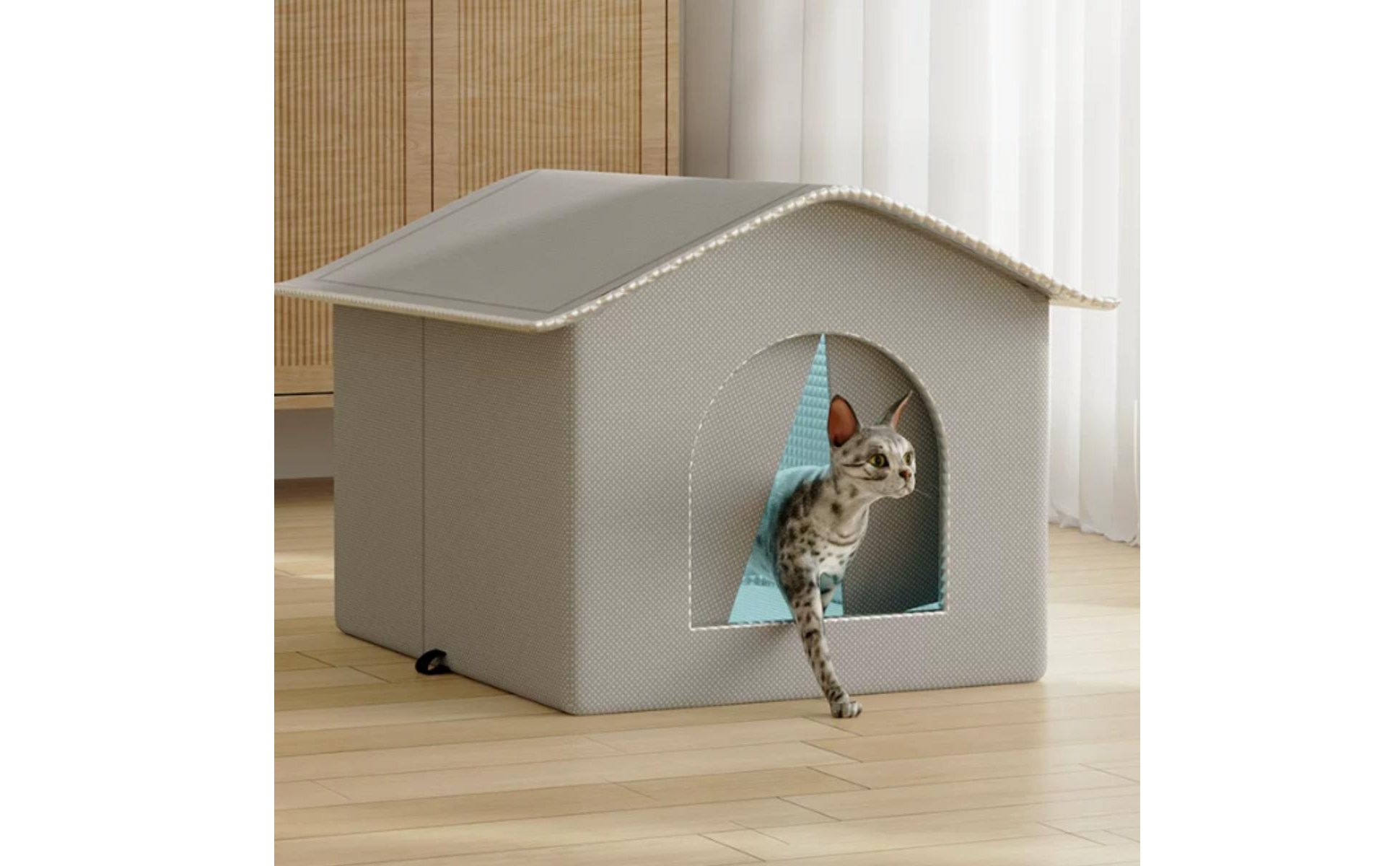 Air-Conditioned Feline House Space Saving Cooling Feline House for Kittens