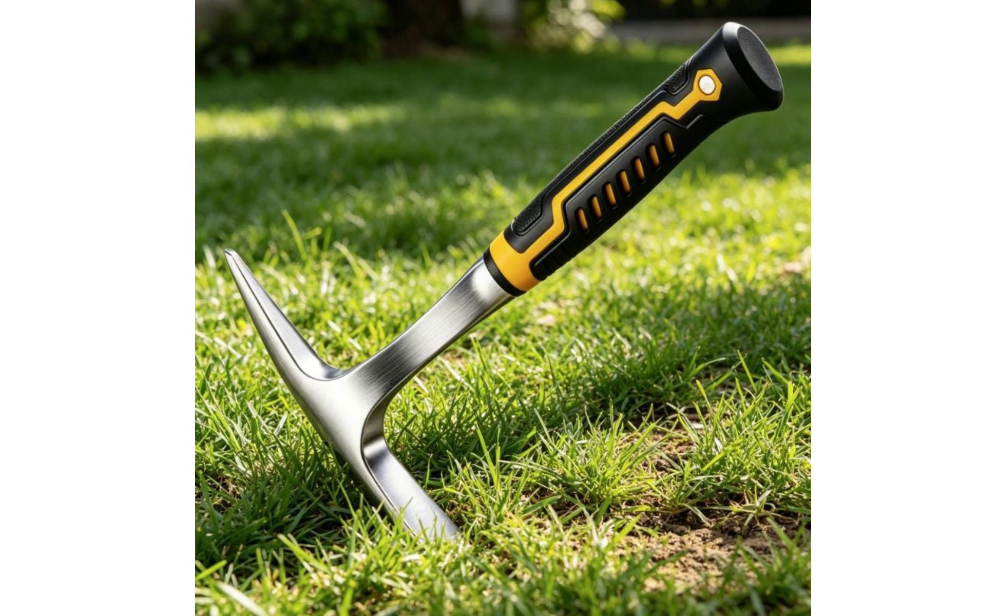 Single-Piece Pickaxe High Hardness Mattock Pickaxe Long-Lasting for Outdoor