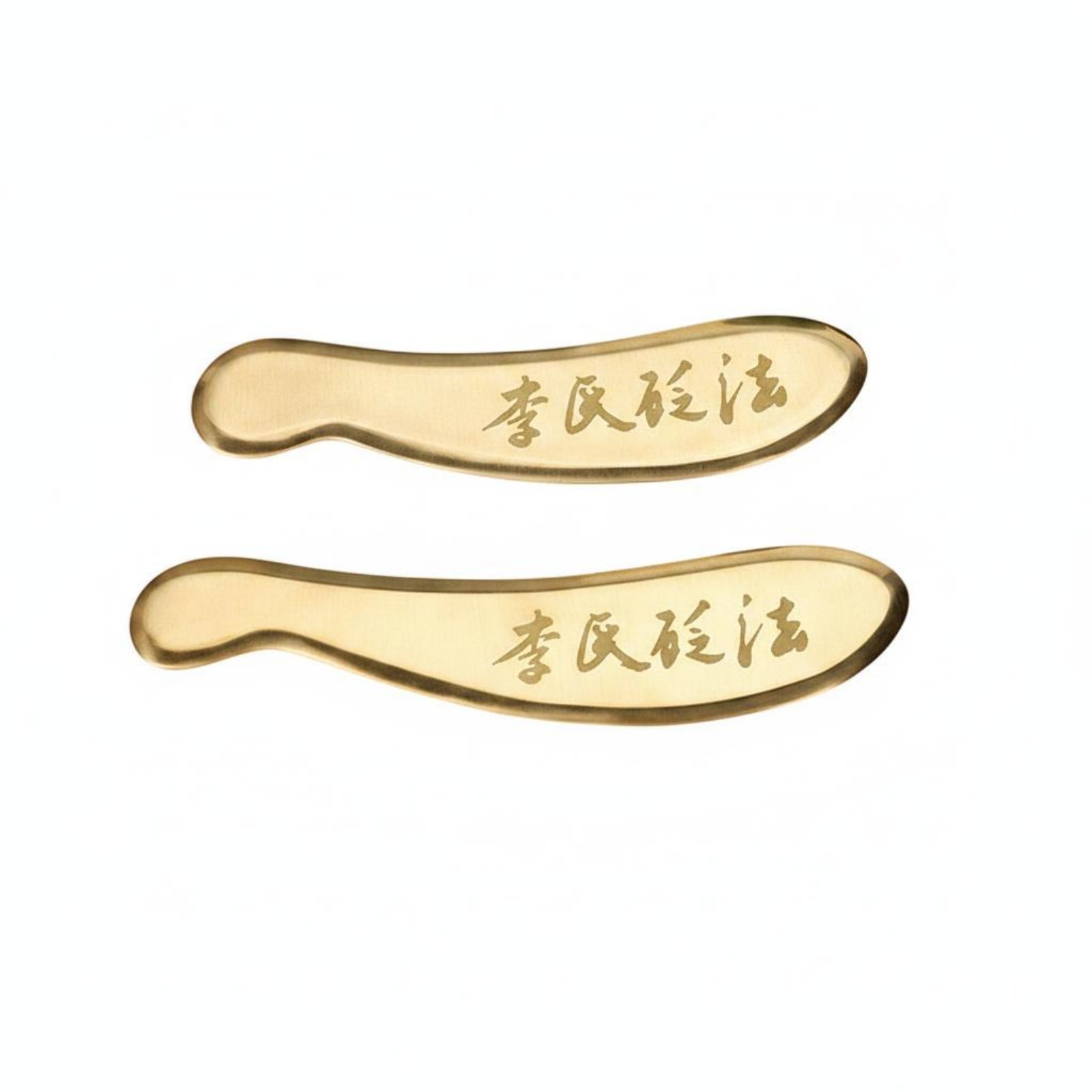 Smooth Border Gua Sha Tool Burr-Burr-Less Brass Gua Sha Tool Hand Polished Brass Scraping Board Easy to Clean for Home Care, Spa
