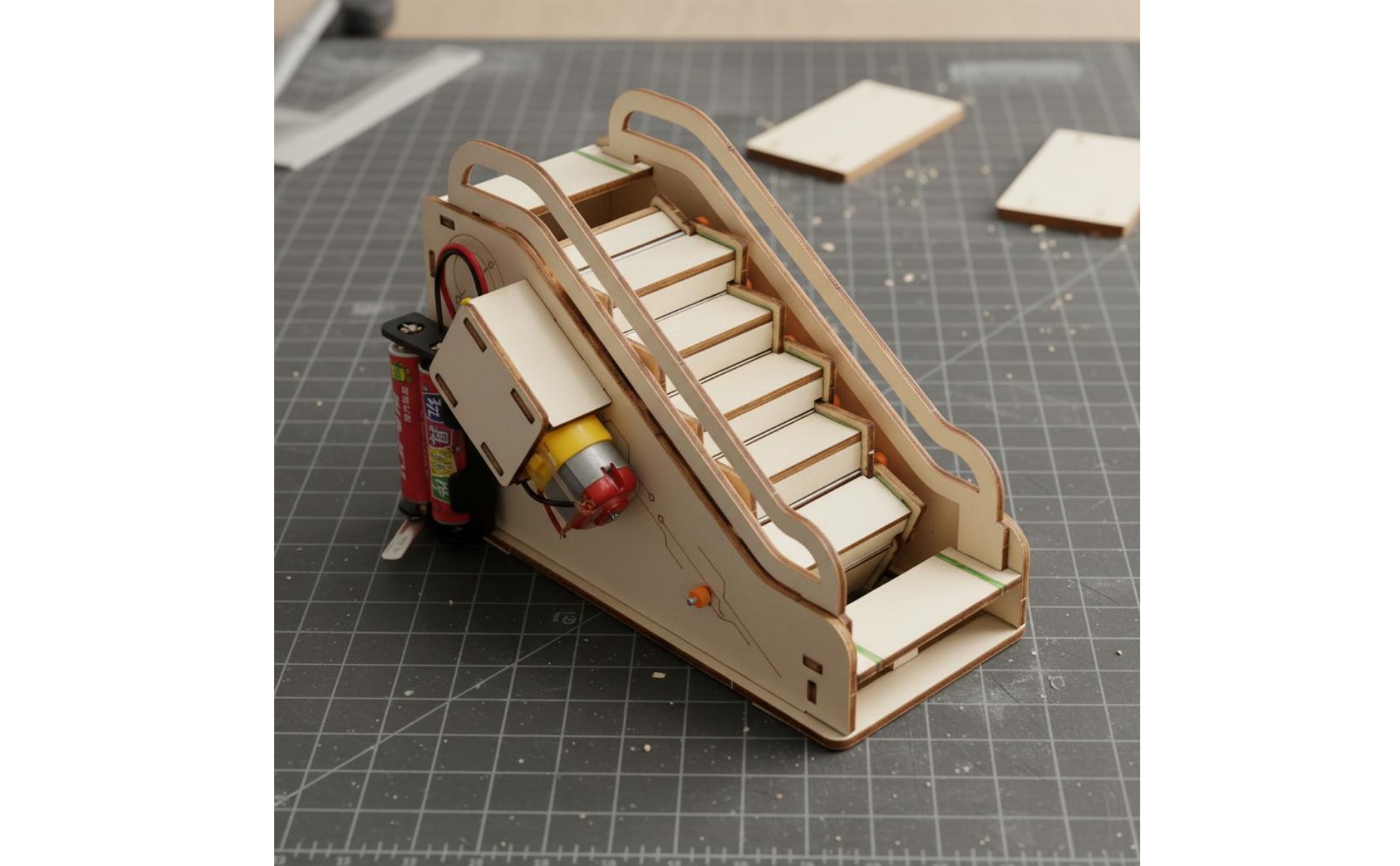 DIY Escalator Model STEAM Learning Electric Escalator Toy STEM Education