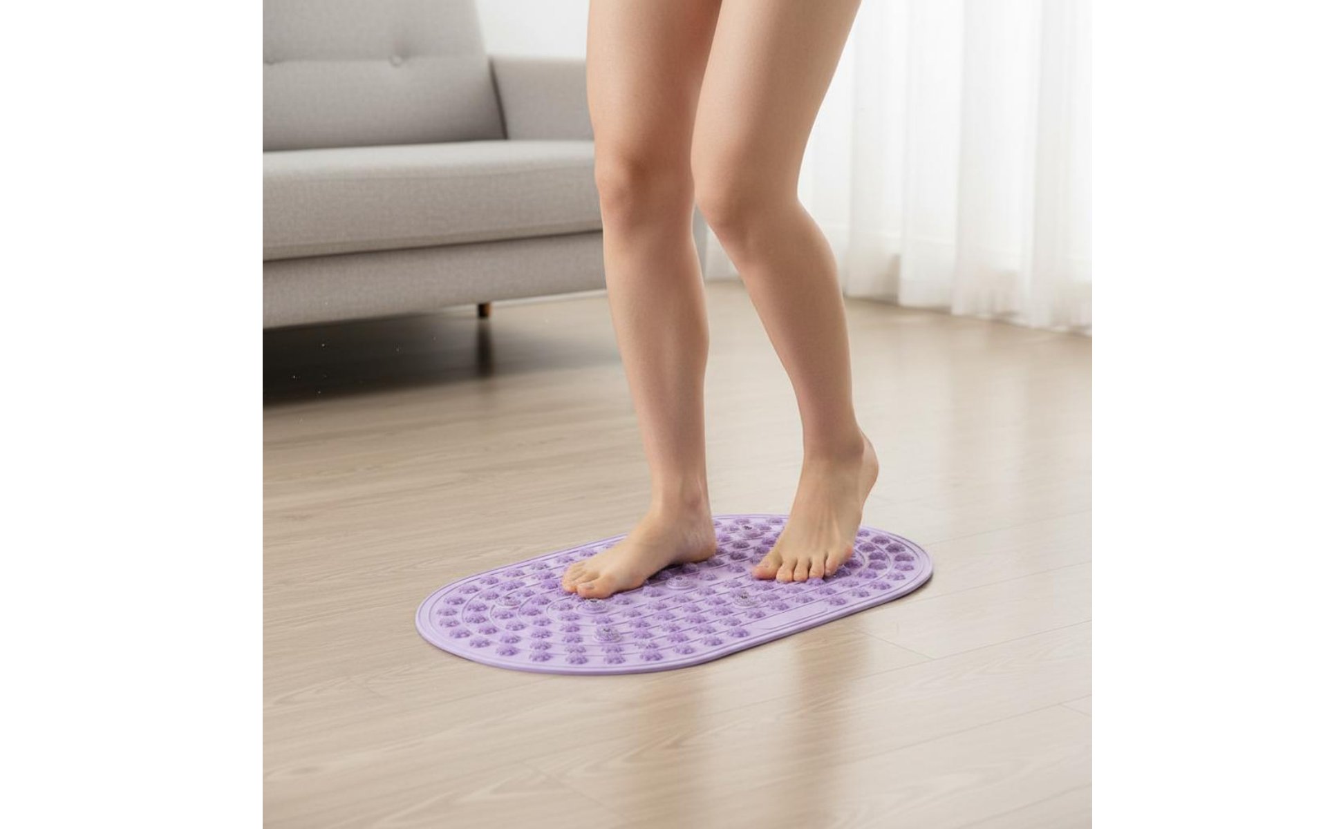Acupressure Foot Mat Soft Gel Foot Reflexology Mat Portable for Home, Relaxation