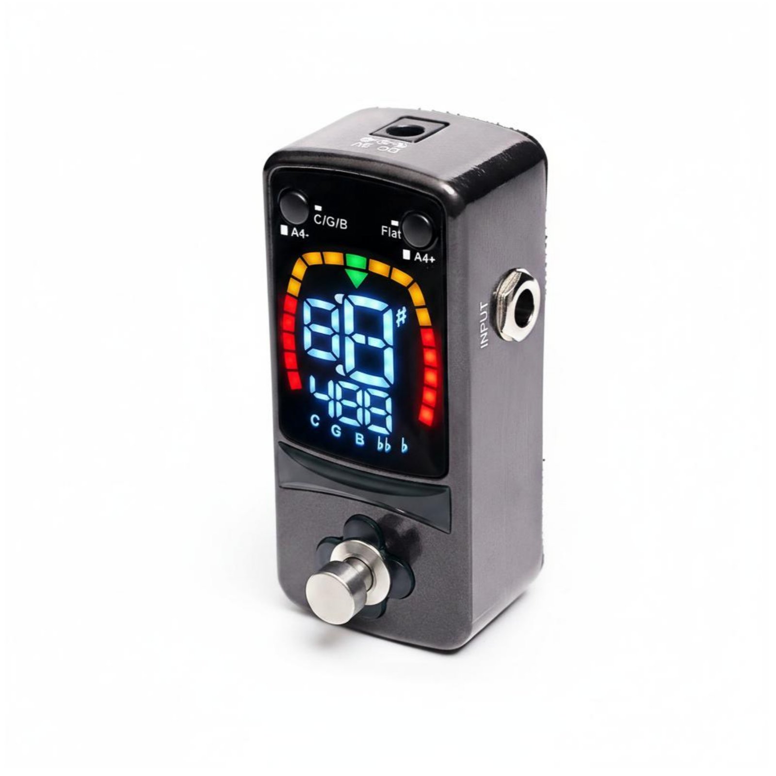 Chromatic Pedal Tuner Lightweight Mini Pedal Tuner Fast and Accurate Music Accessory for Guitarists, Training Rehearsal