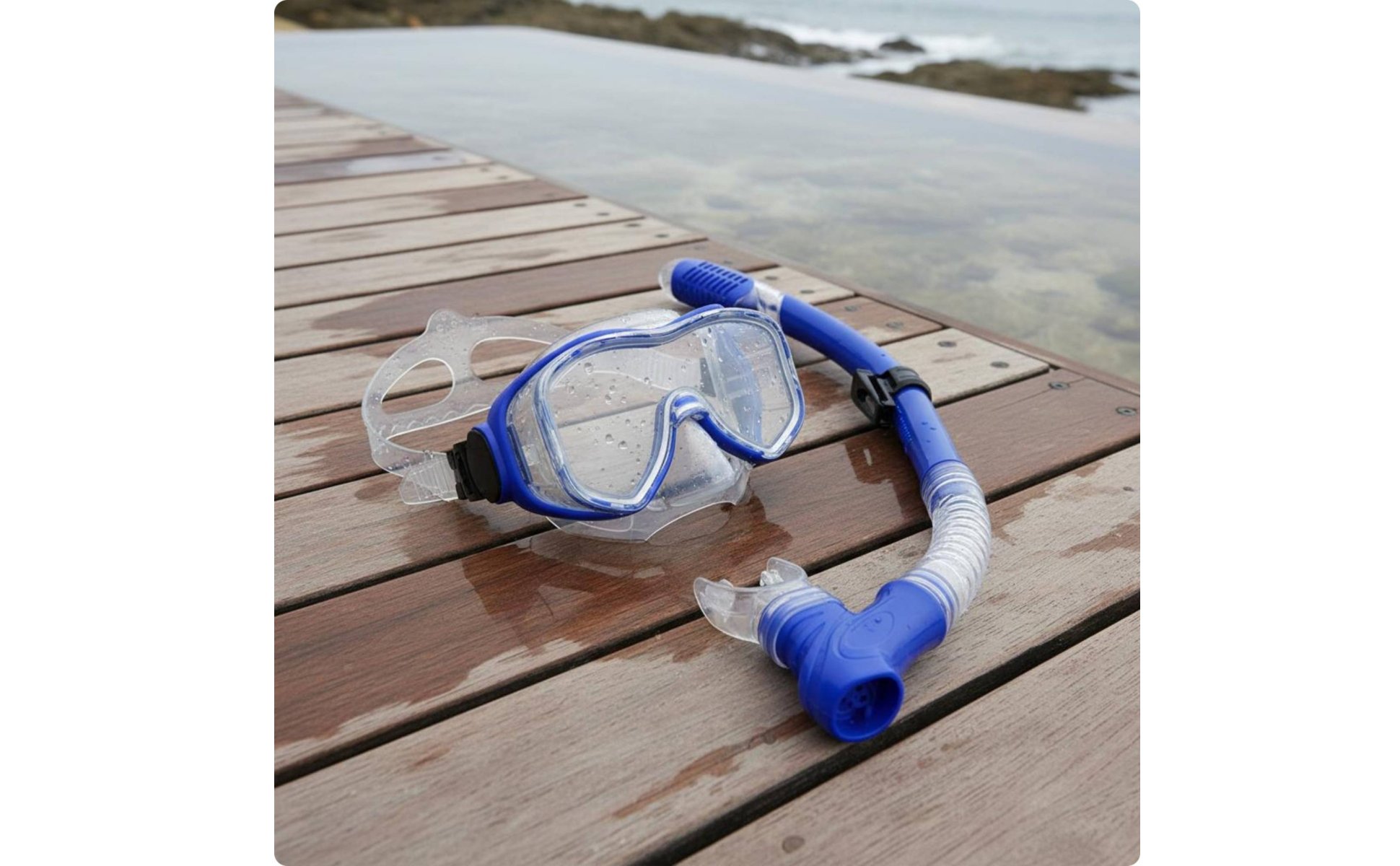 Adult Snorkel Mask Set PVC Mouthpiece Wide View Snorkel Set for Diving, Adults