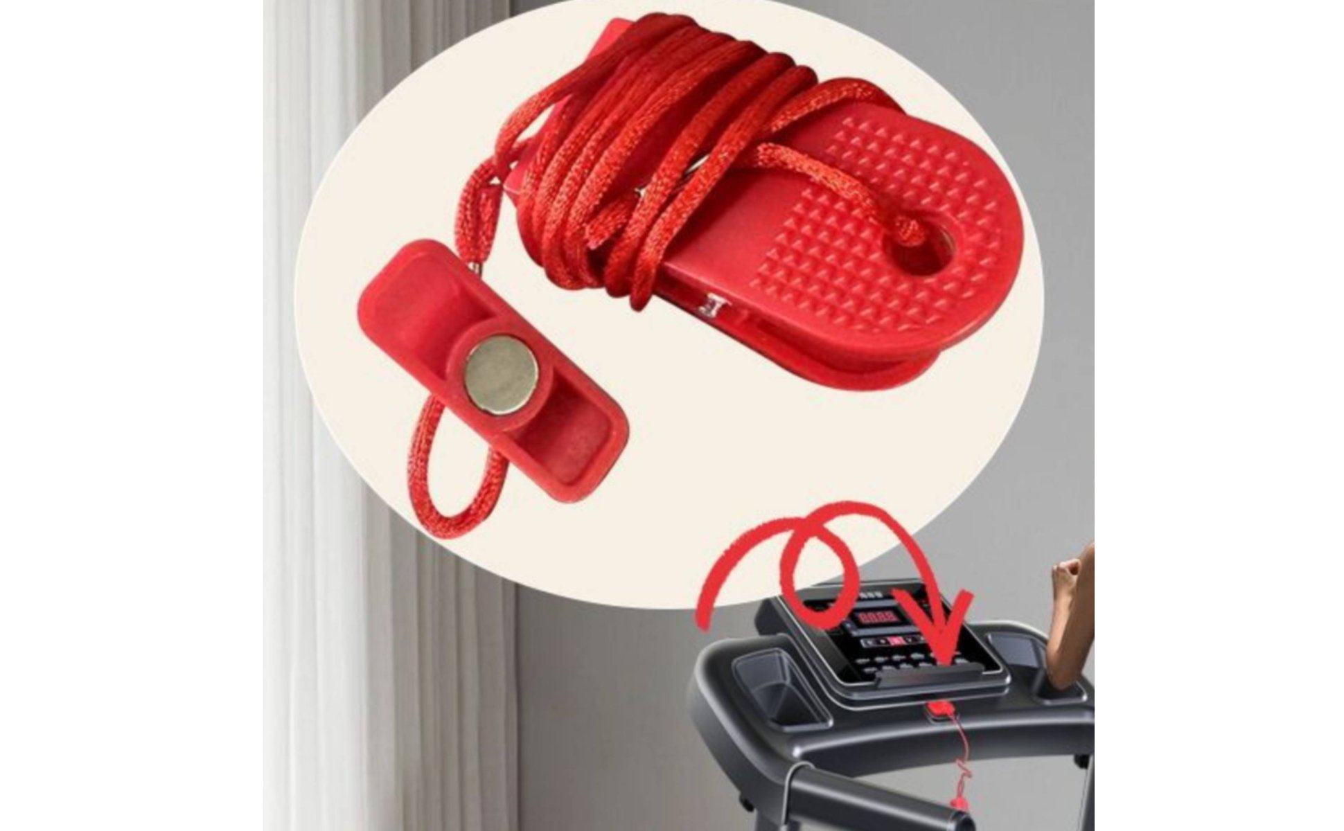 Treadmill Safety-Safety Tether Safe and Reliable Attractive Treadmill Key