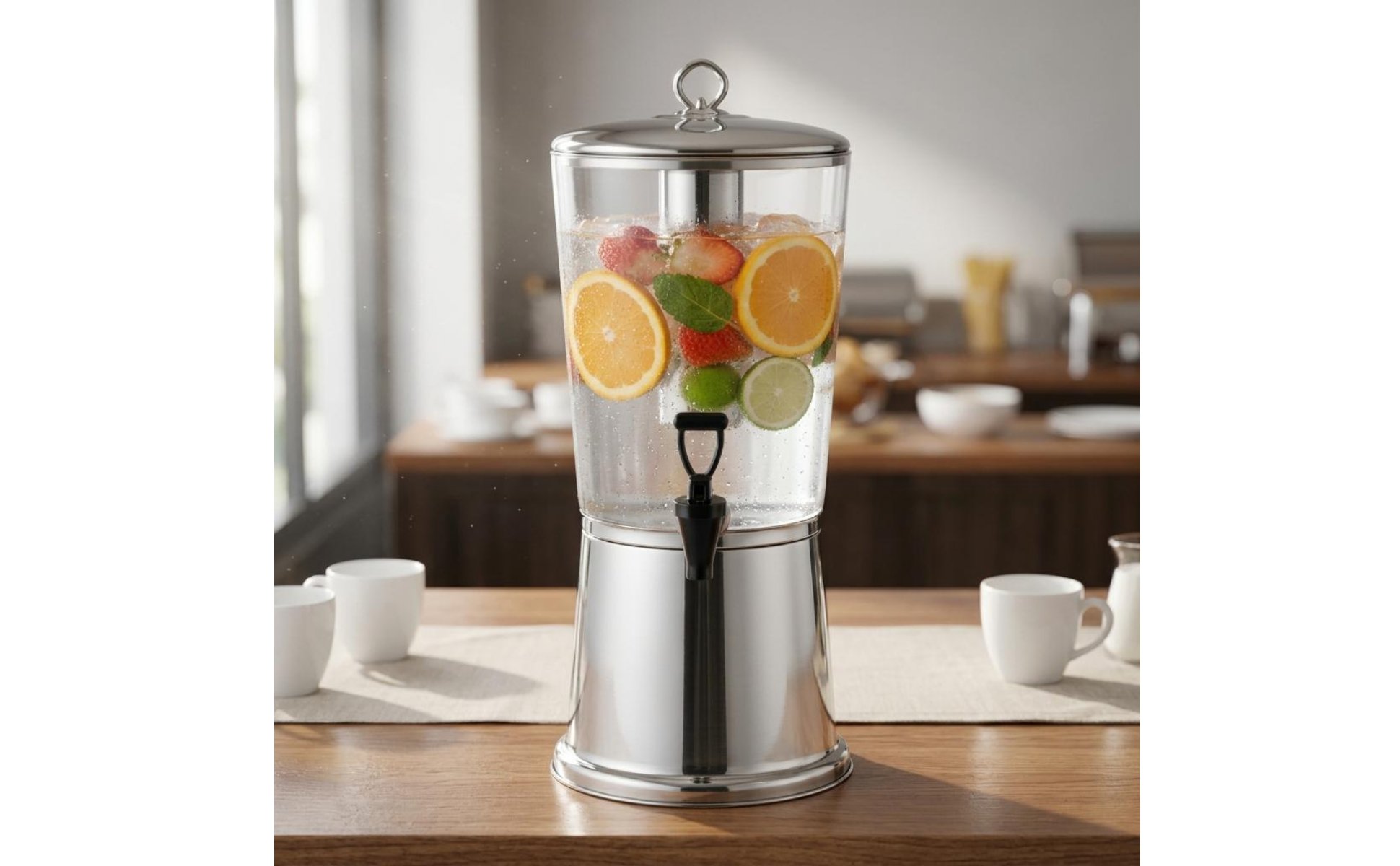 Commercial Cold Drink Dispenser Large Capacity Stainless Steel Juice Dispenser
