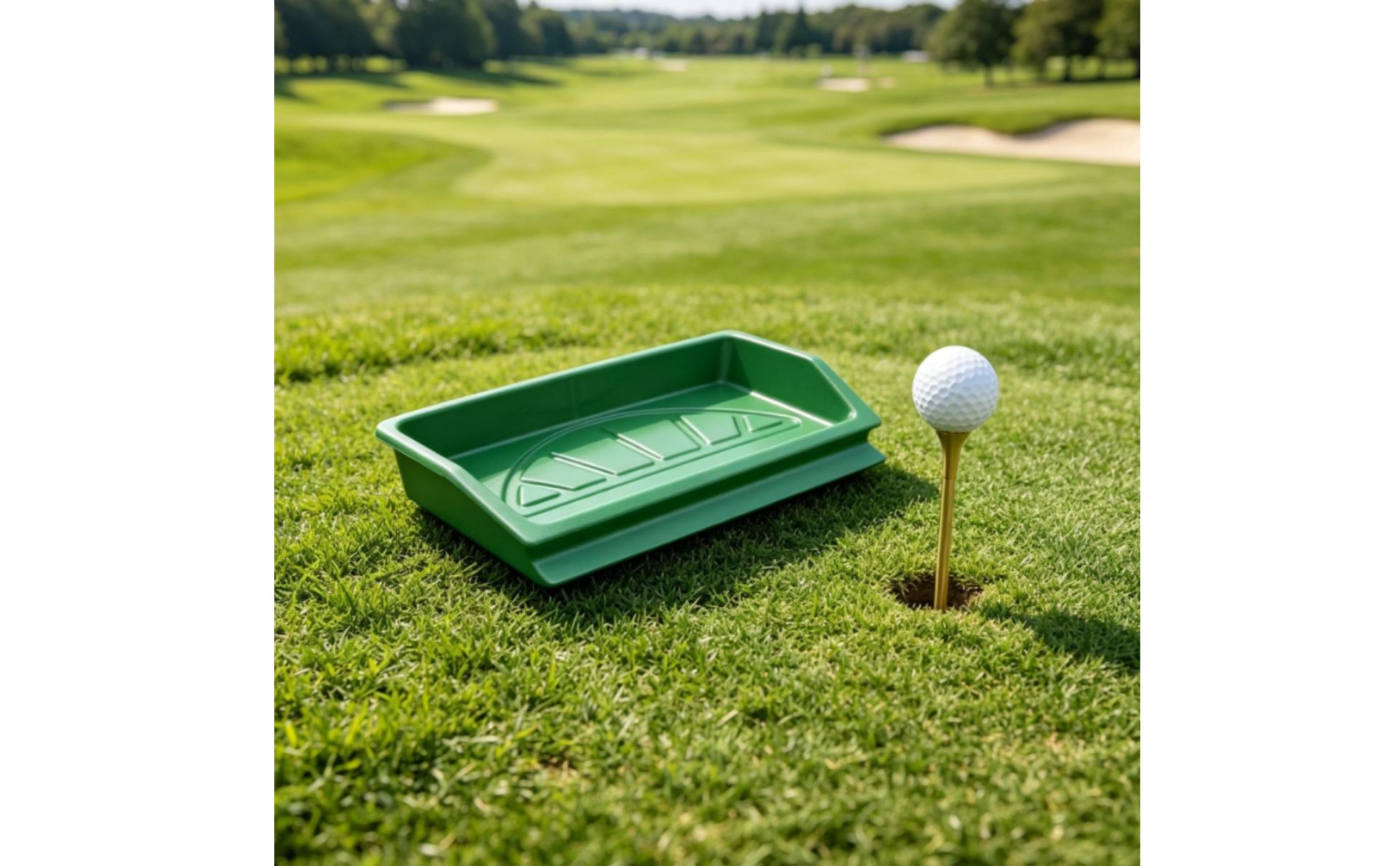 ABS Golf Tee Tray High-Capacity Golf Tee Box Sturdy for Practice Range