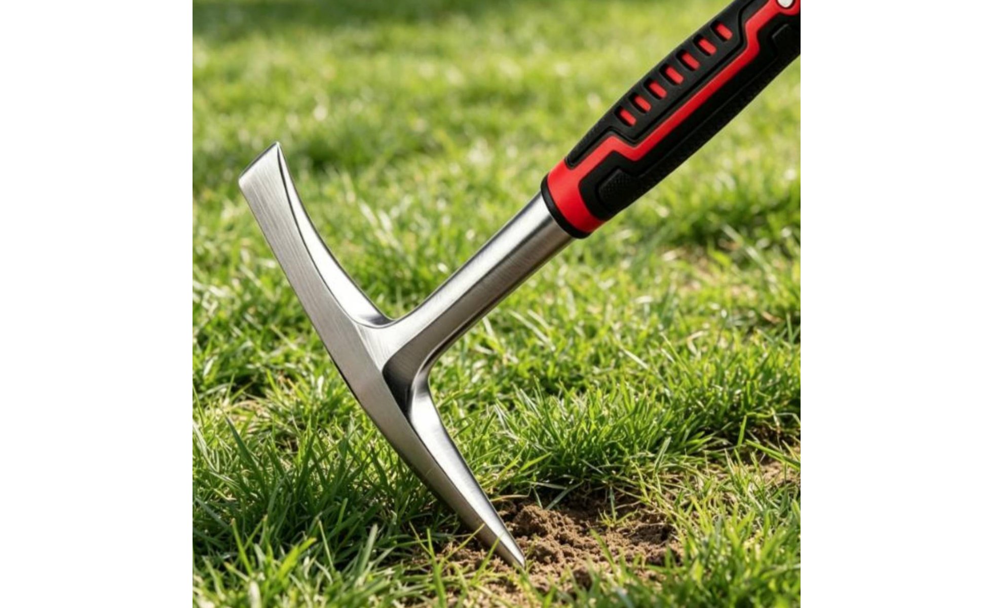 Single-Piece Pickaxe High Hardness Mattock Pickaxe Long-Lasting for Outdoor