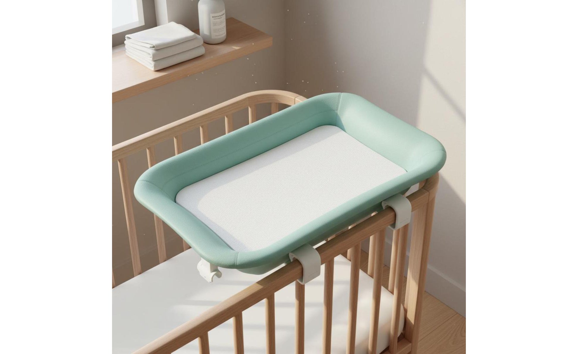 Crib Changing Table Combo Multi-Function Baby Changing Station 2-in-1 for Babies