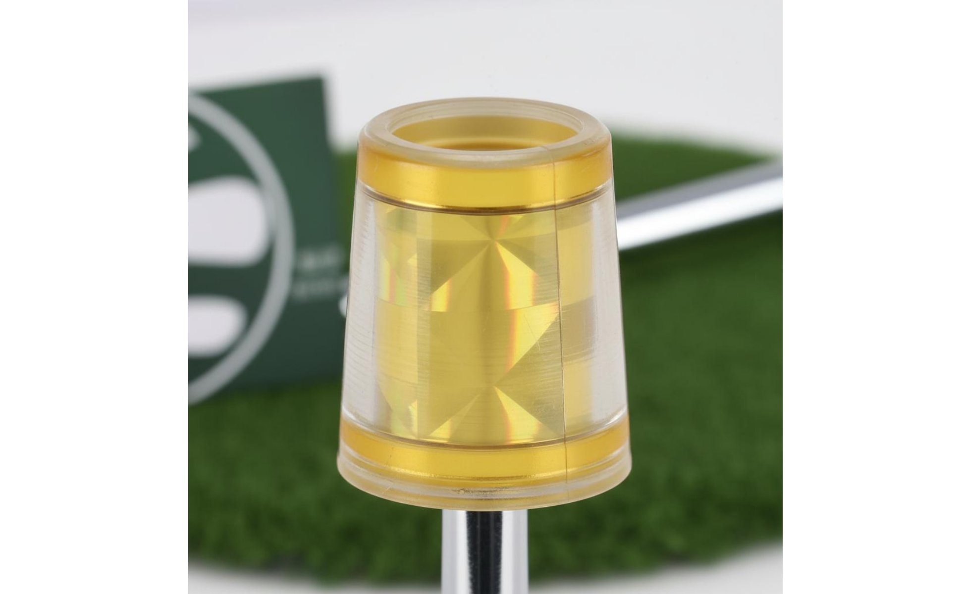 10 Pieces Diamond Pattern Ferrule High Gloss Finish Gold Golf Ferrule