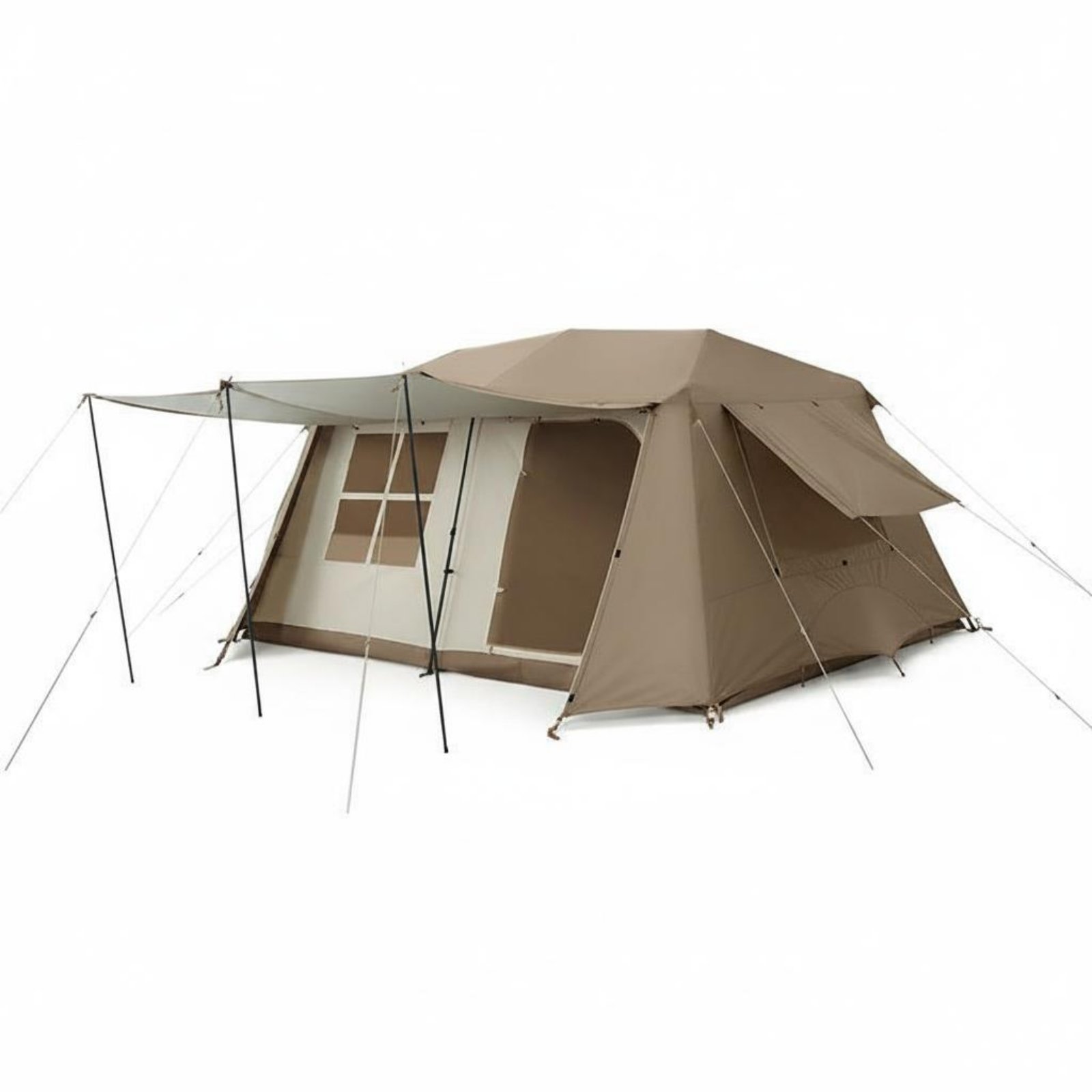 Family Camping Tent Portable Outdoor Gear Breathable for Beach, Families, Groups