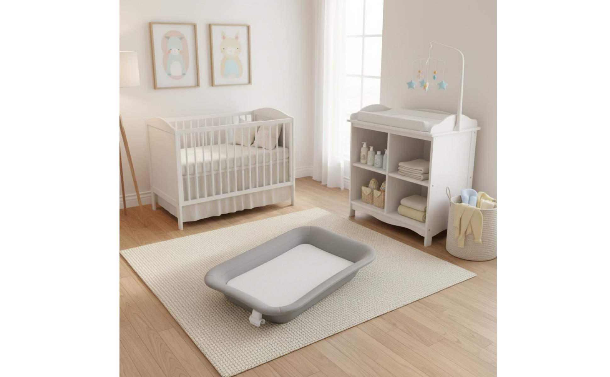 Crib Changing Table Combo Multi-Function Baby Changing Station 2-in-1 for Babies