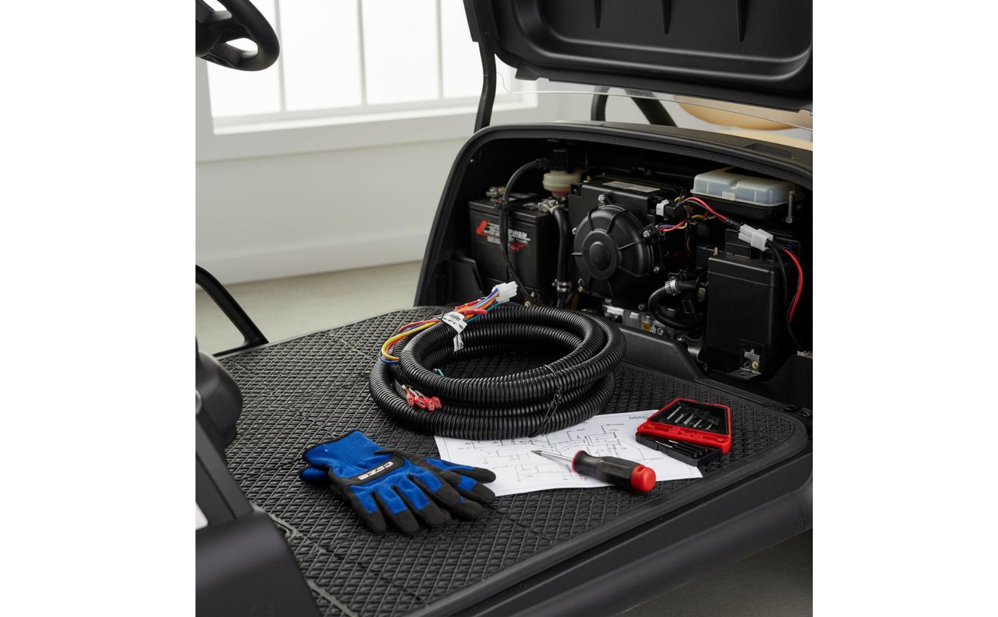 Plug and Play EZGO Programmable Drive System Wiring Harness Wear-Resistant EZGO Programmable Drive System Harness Long Service Life