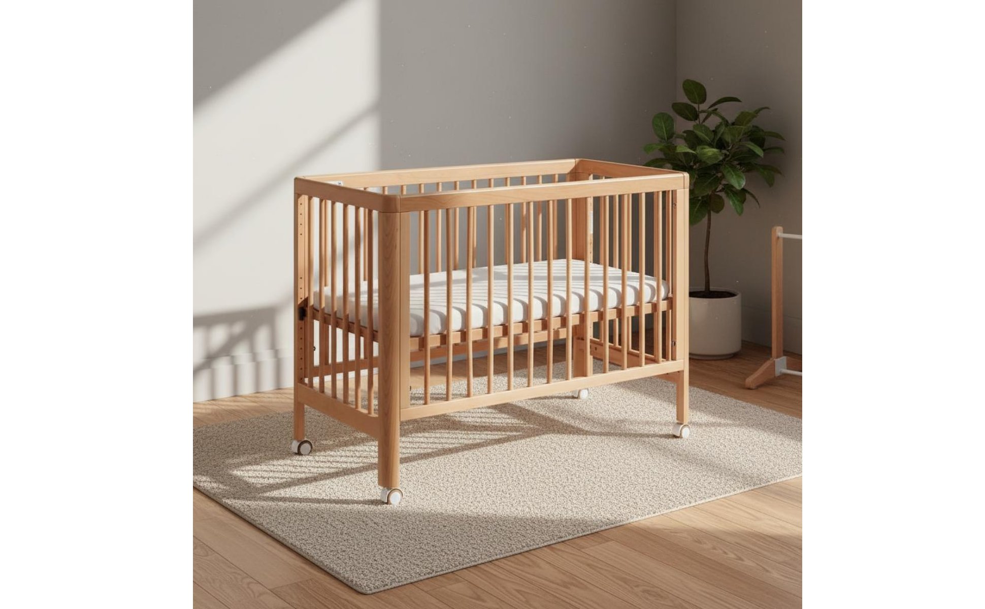 Newborn Crib Multifunctional Wooden Baby Bed Bedside Crib Mobile Portable for Newborns, Nursery