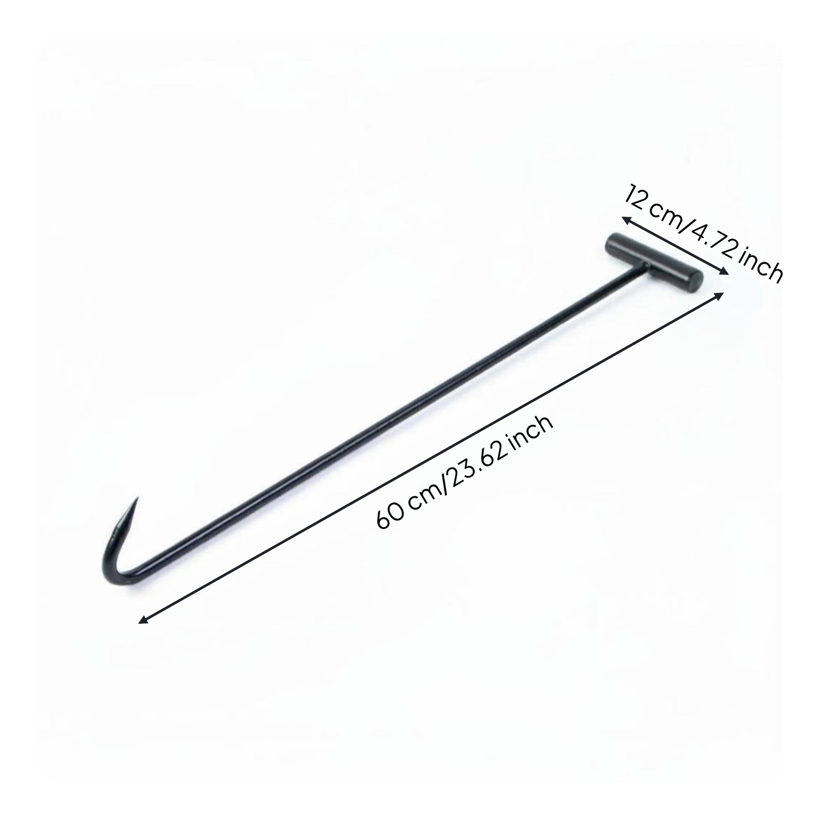 Manhole Cover Hook Steel Manhole Lifter Hand Tool for Maintenance